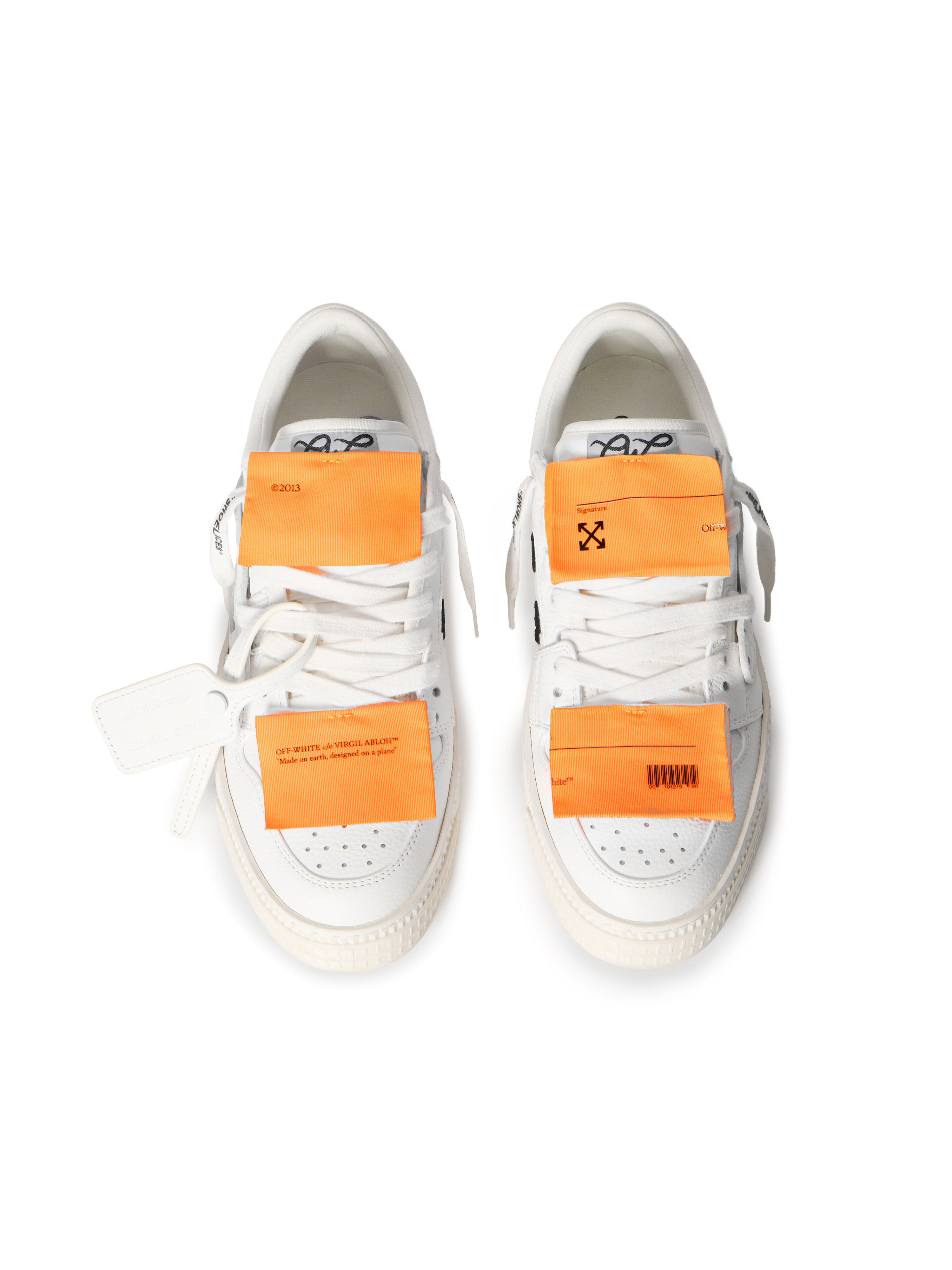 Off-white Low-top Off-court Sneakers With Zip-tie Detail In Neutral
