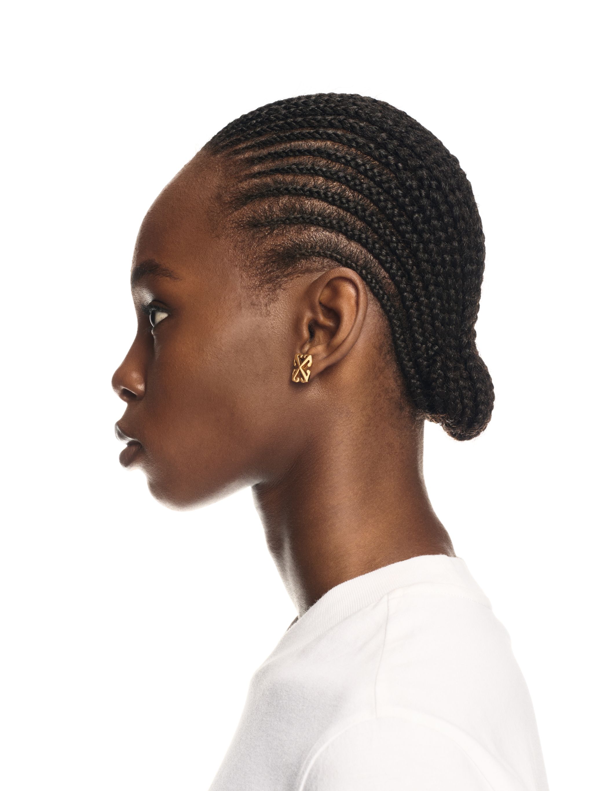Off-white Mini Arrow Earrings In Gold