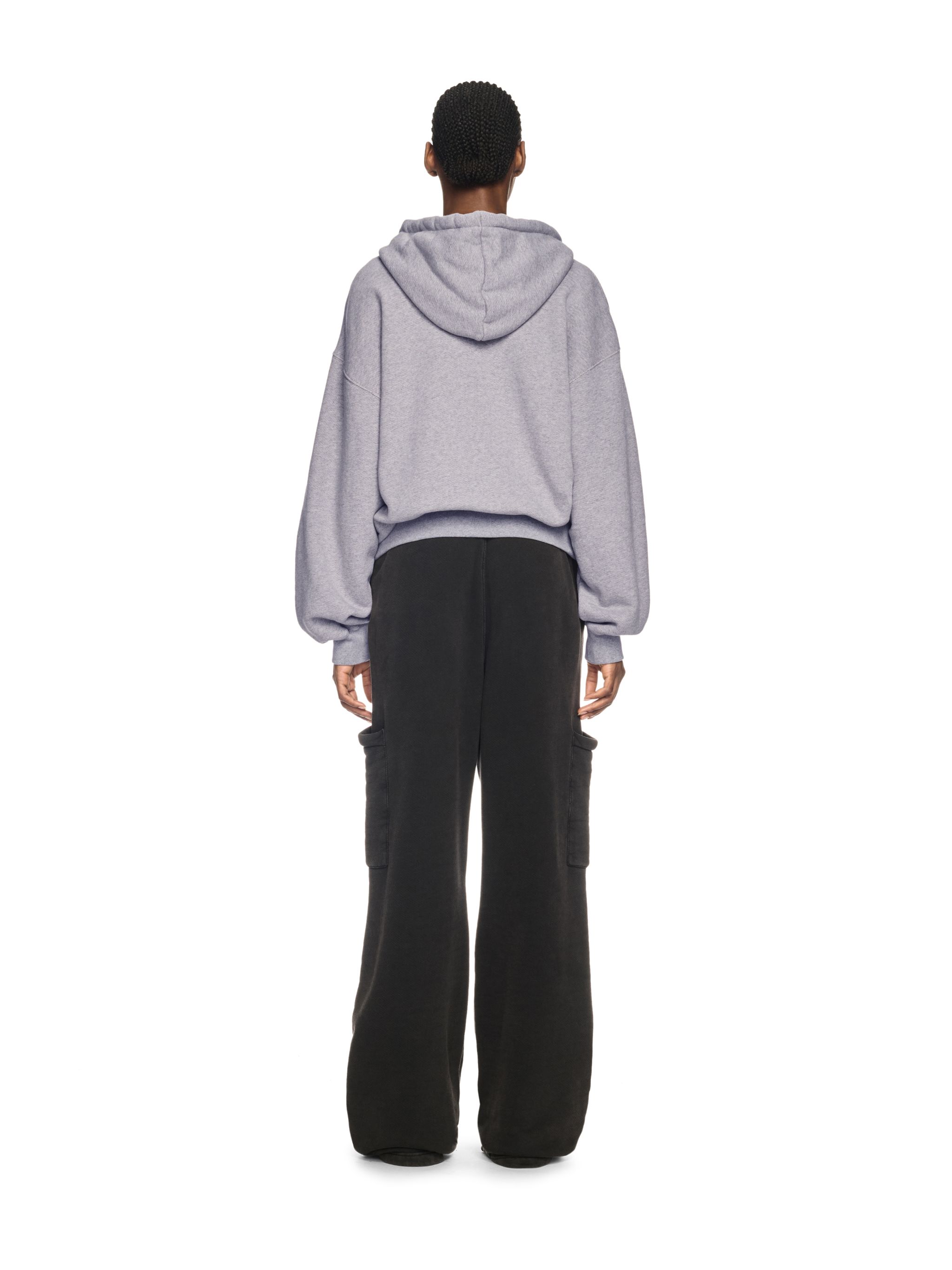 Off-white Off White Women Bookish Butterfly Hooded Sweatshirt In Grey