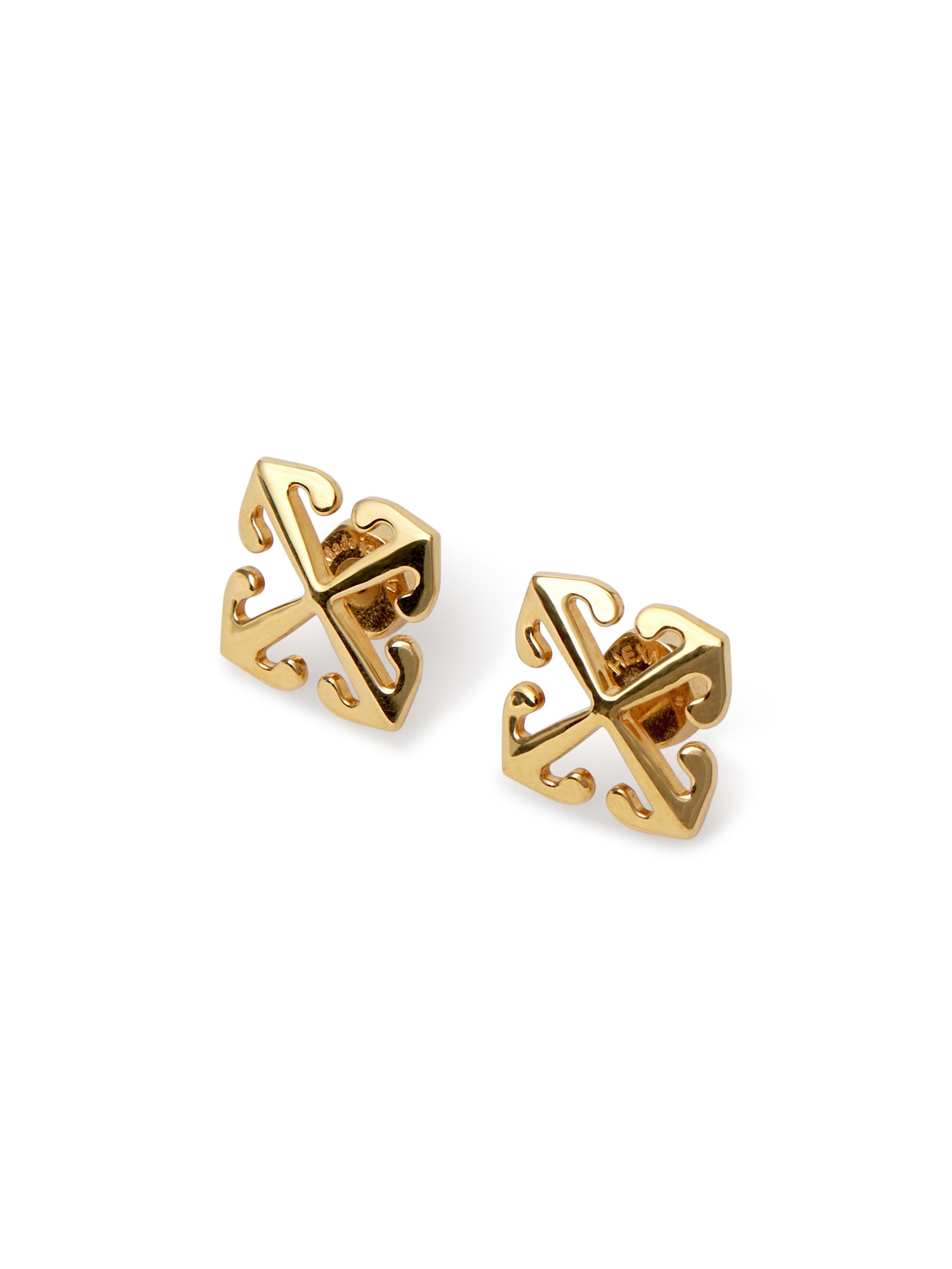  Off White Mini Arrow Earrings - Female Ohrringe Gold O/s 