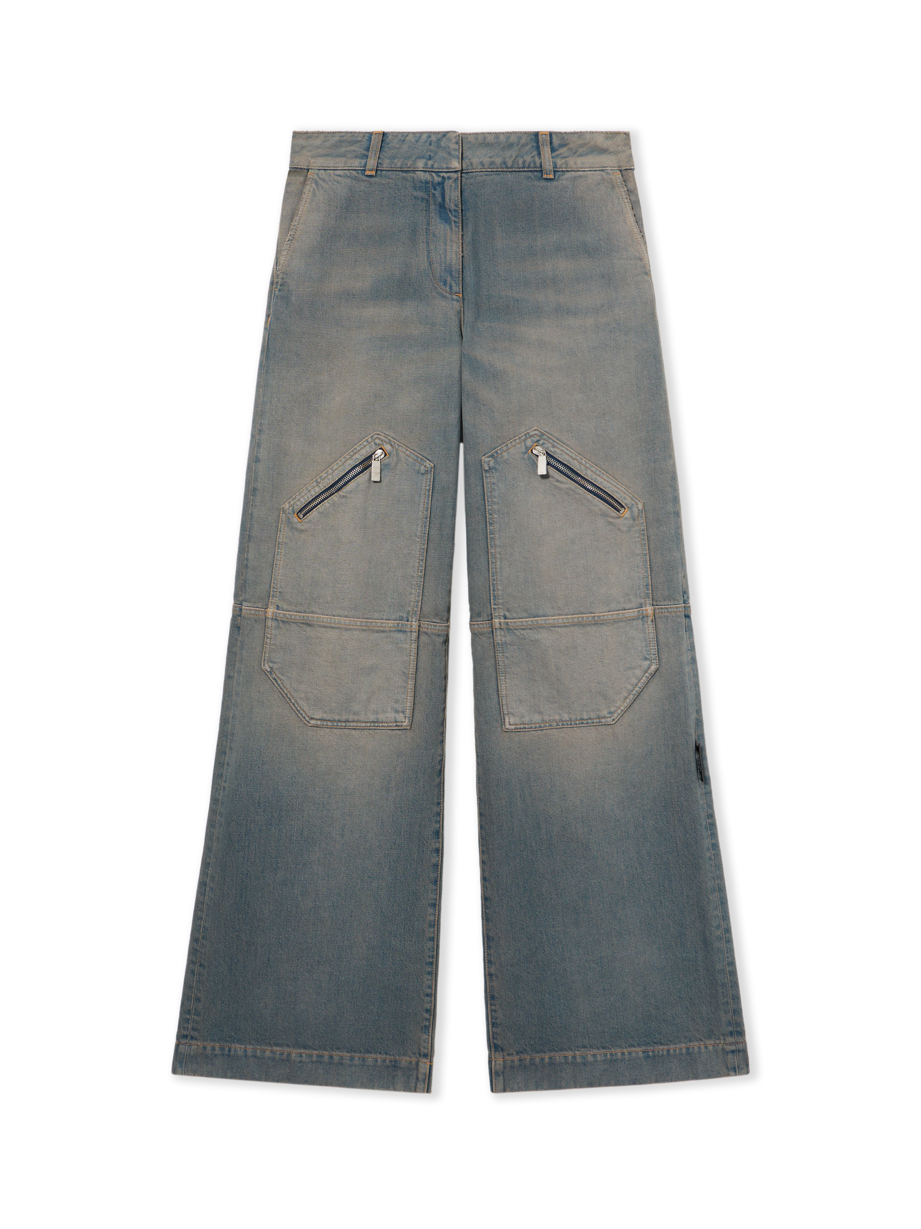 Off-White Donna Blu - Big Pockets Denim Pants, E, Size: 29 - Immagine 2