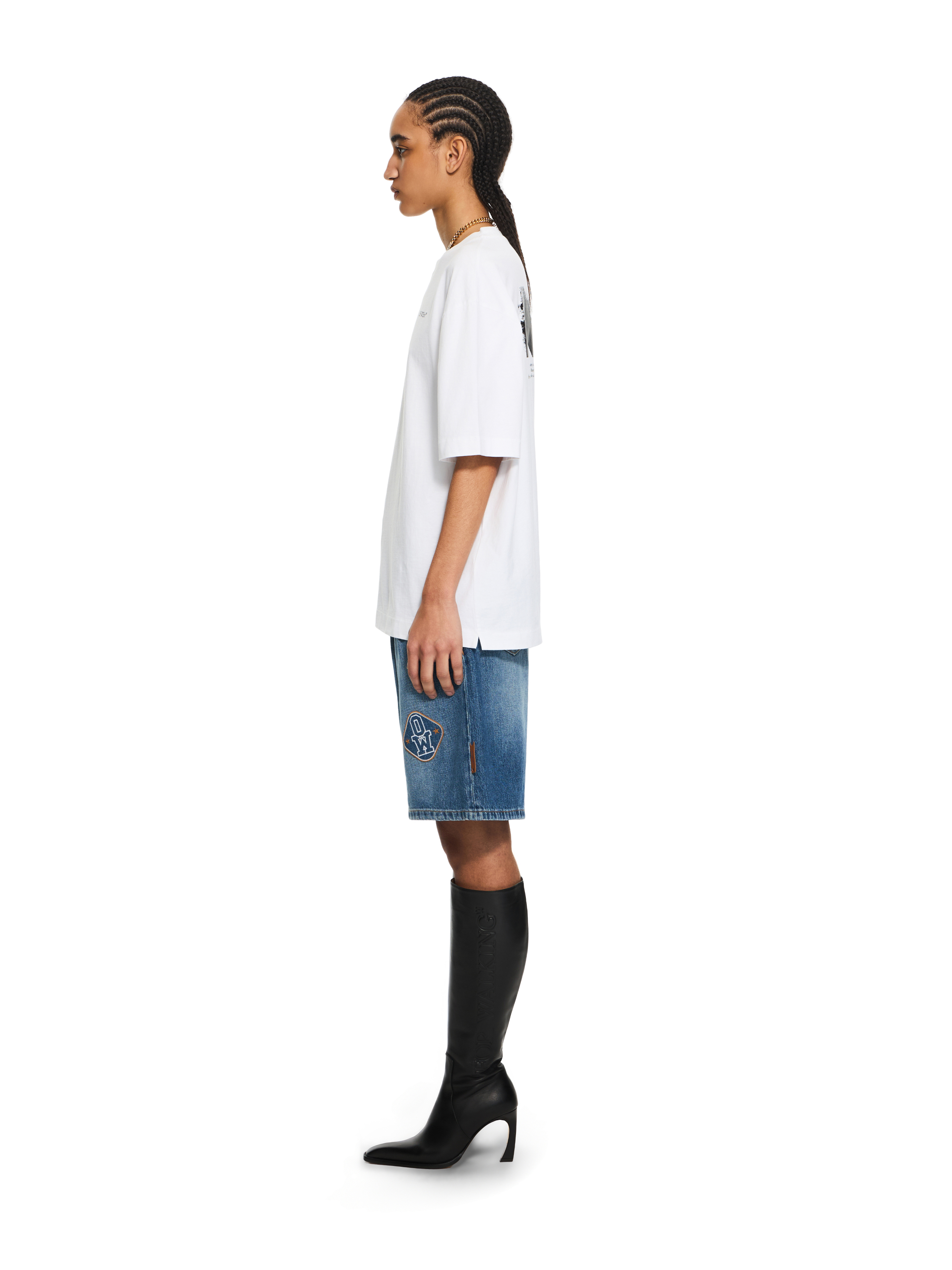 Off-white White Logo T-shirt In White