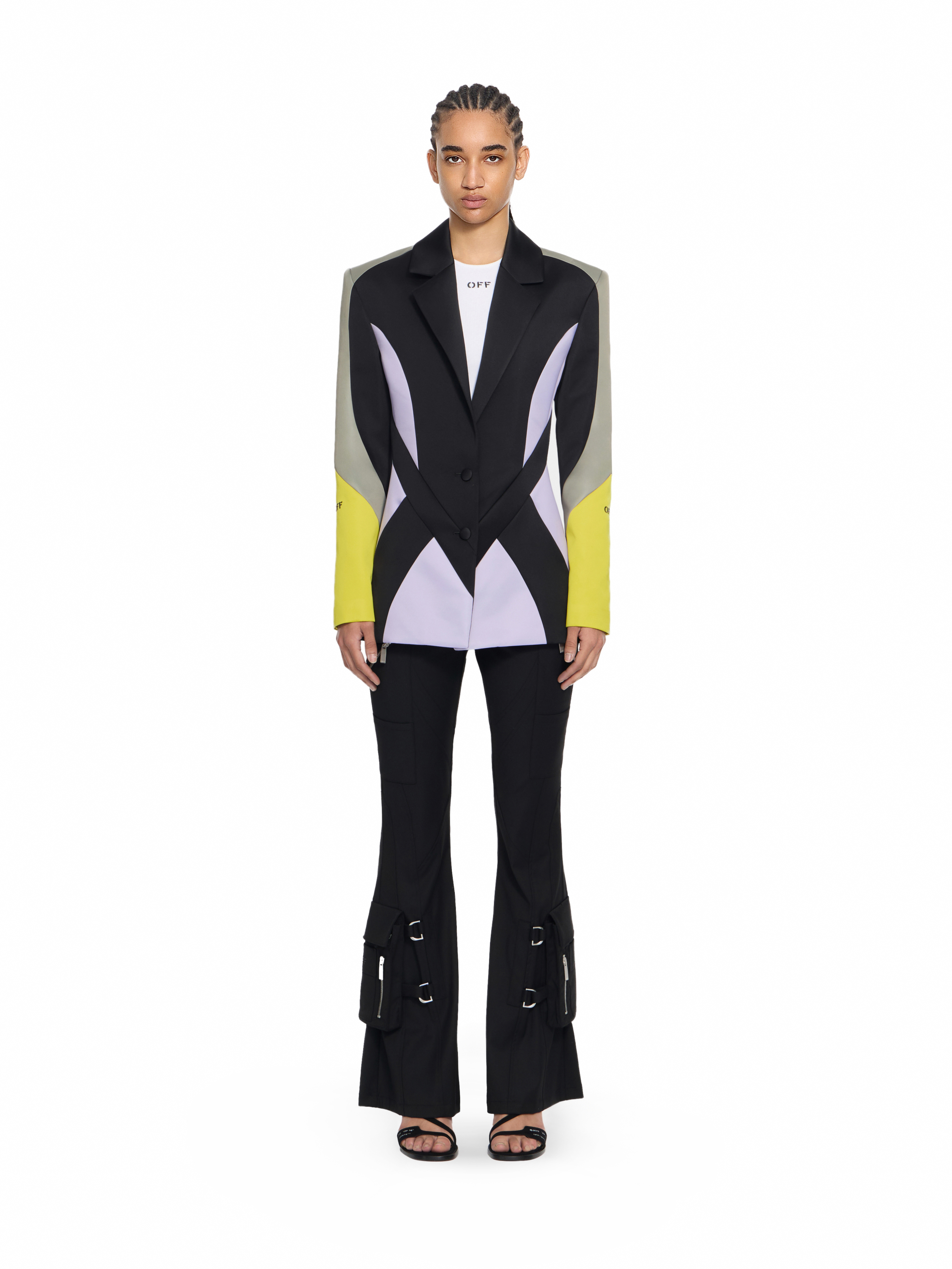 Off-White Duchesse Color Block Blazer