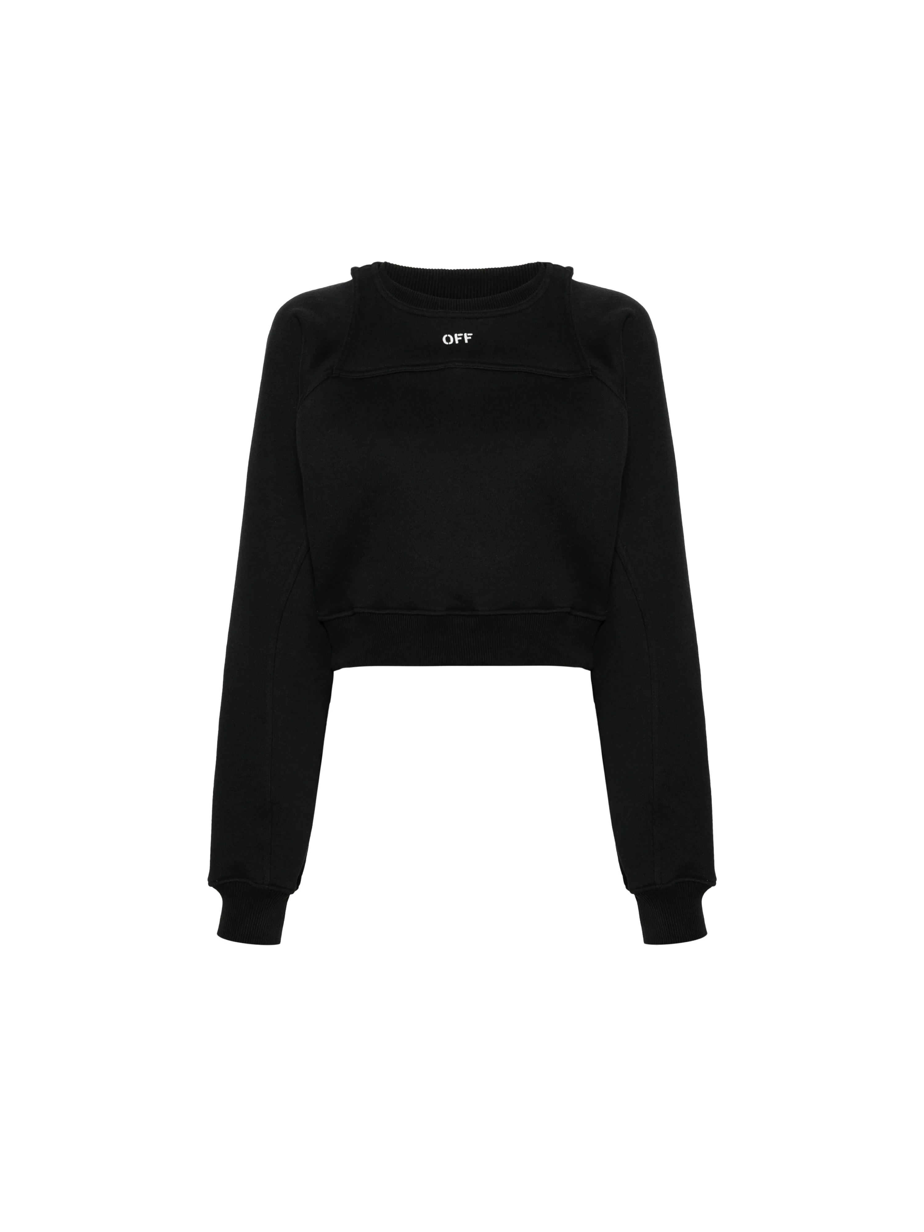Off-White Off Stamp Round Crop Crewneck