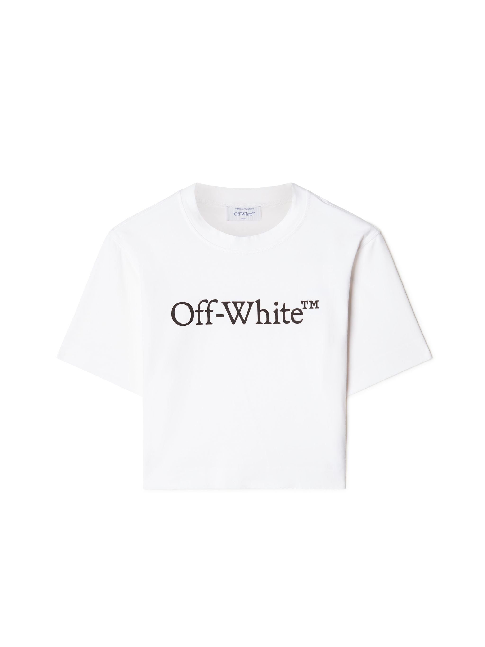 OFF WHITE Big Logo Bookish Crop Tee - Female T-shirts White L