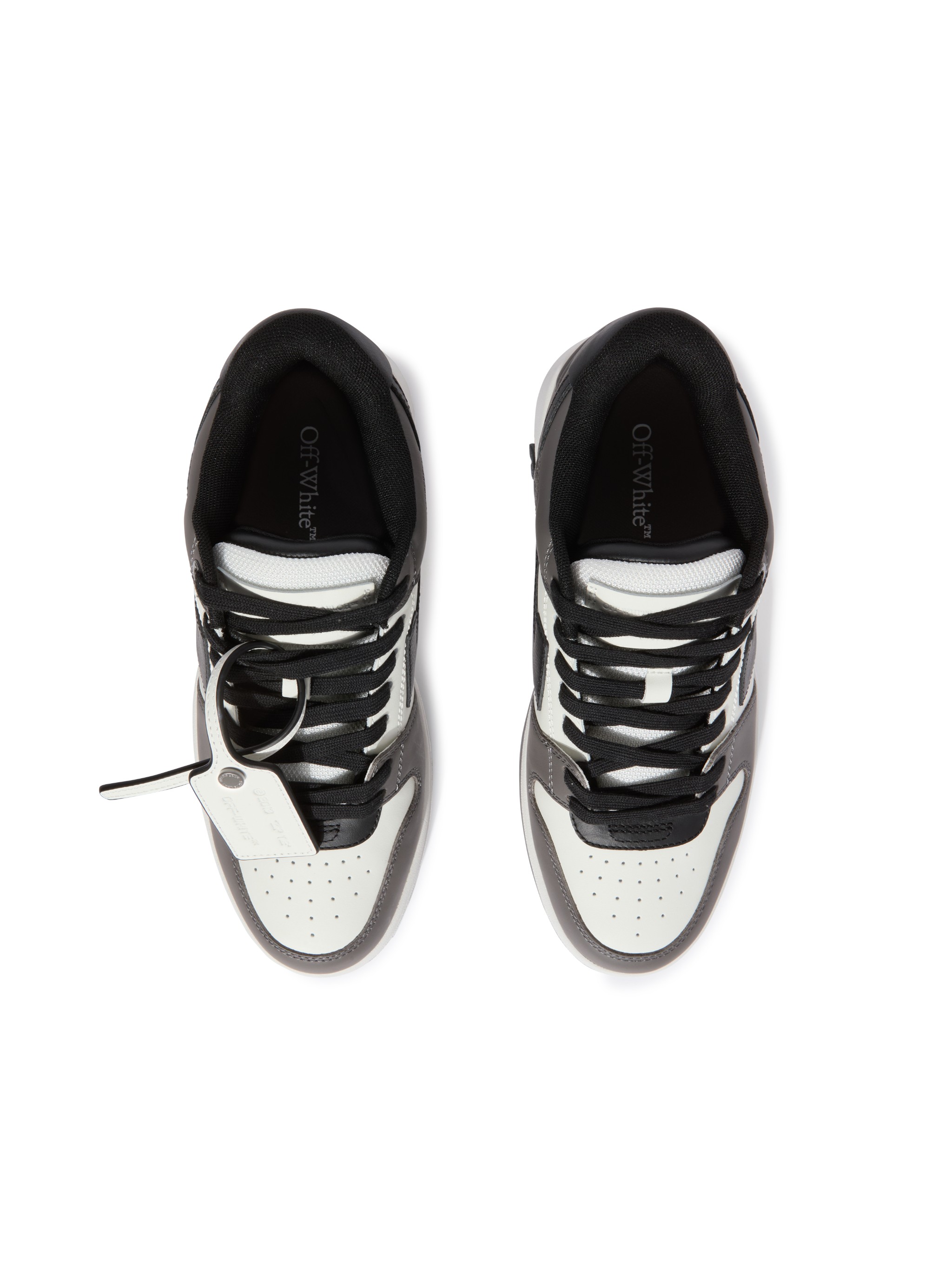 Off-white Dark Gray/black Out Of Office In Grey