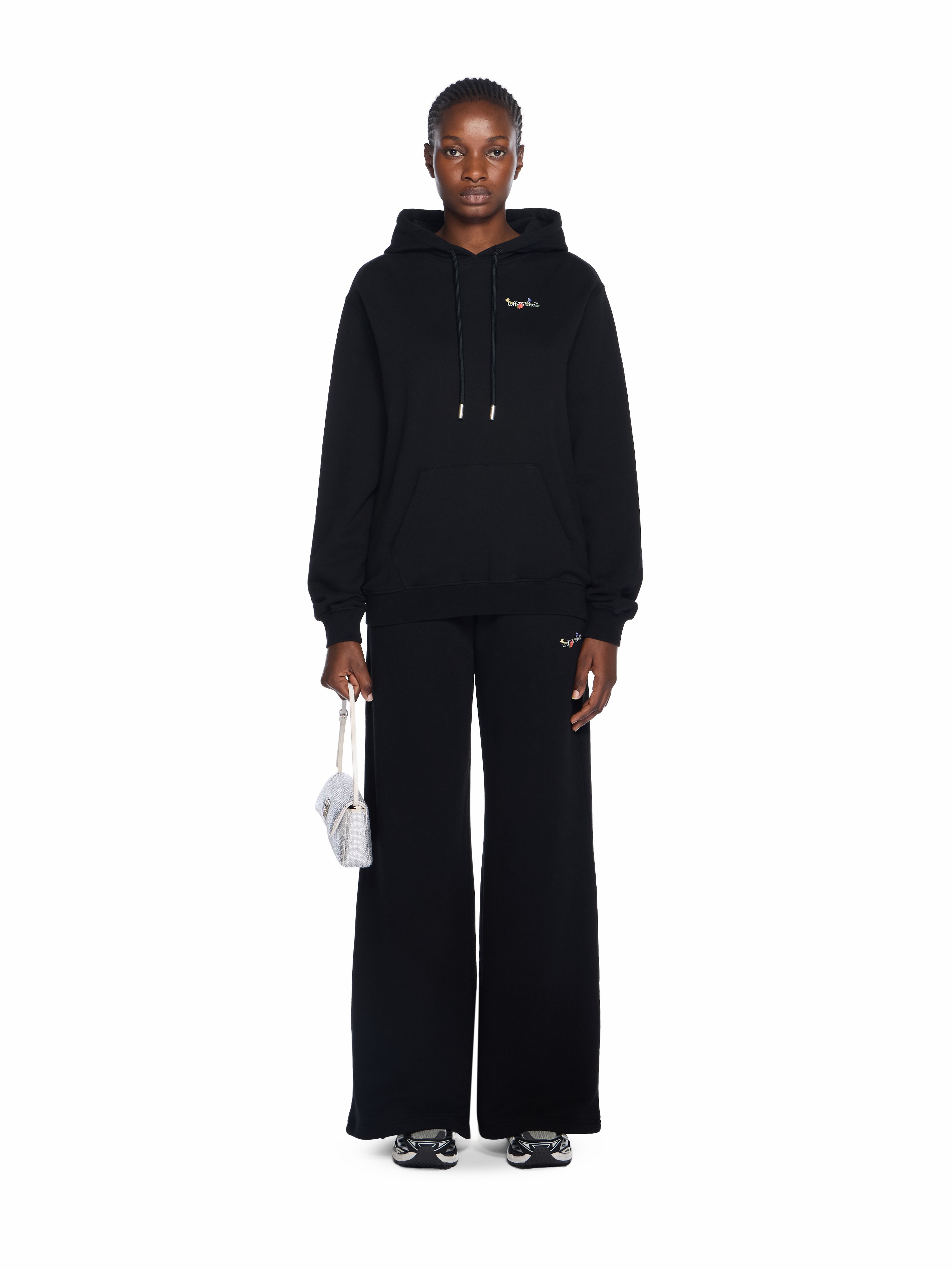 OFF-WHITE フラワープリント クロップドパーカー CORNER PRINTING