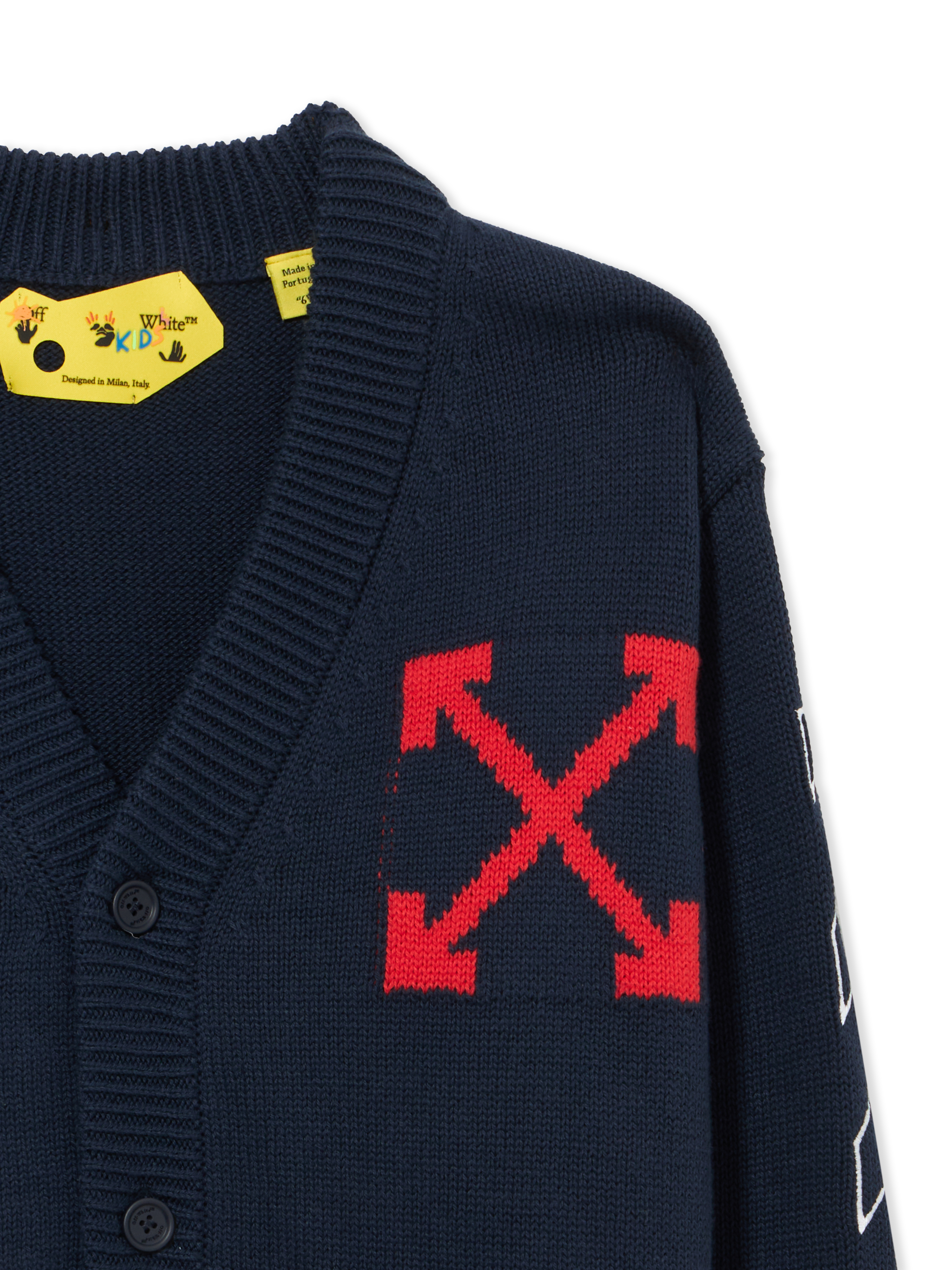  Off White Arrow Diagonal Knit Cardigan - Kids Jungen Kleidung Seaborne 4 