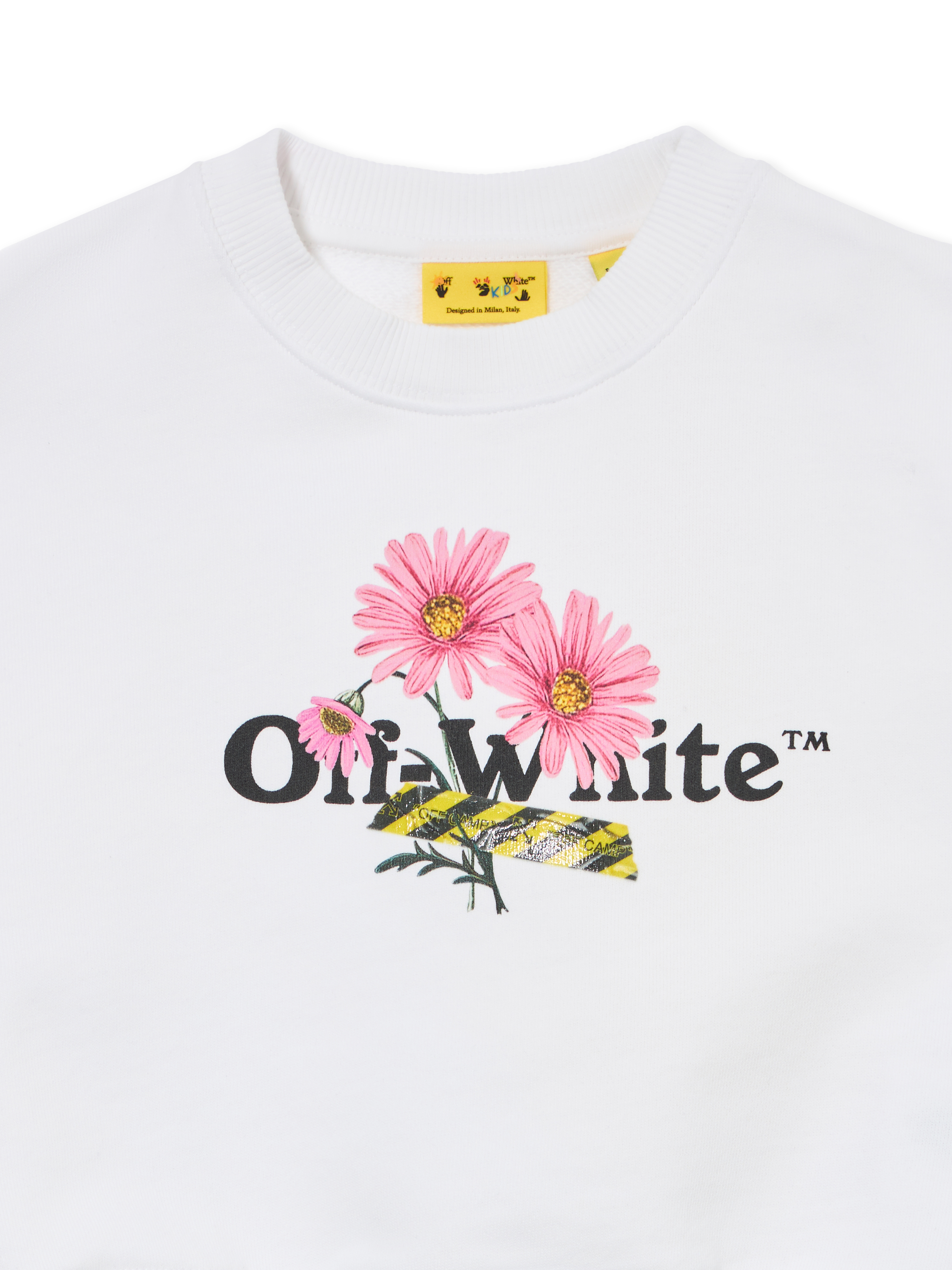  Off White Daisy Logo Box Sweatshirt - Kids Clothing White 12+ 