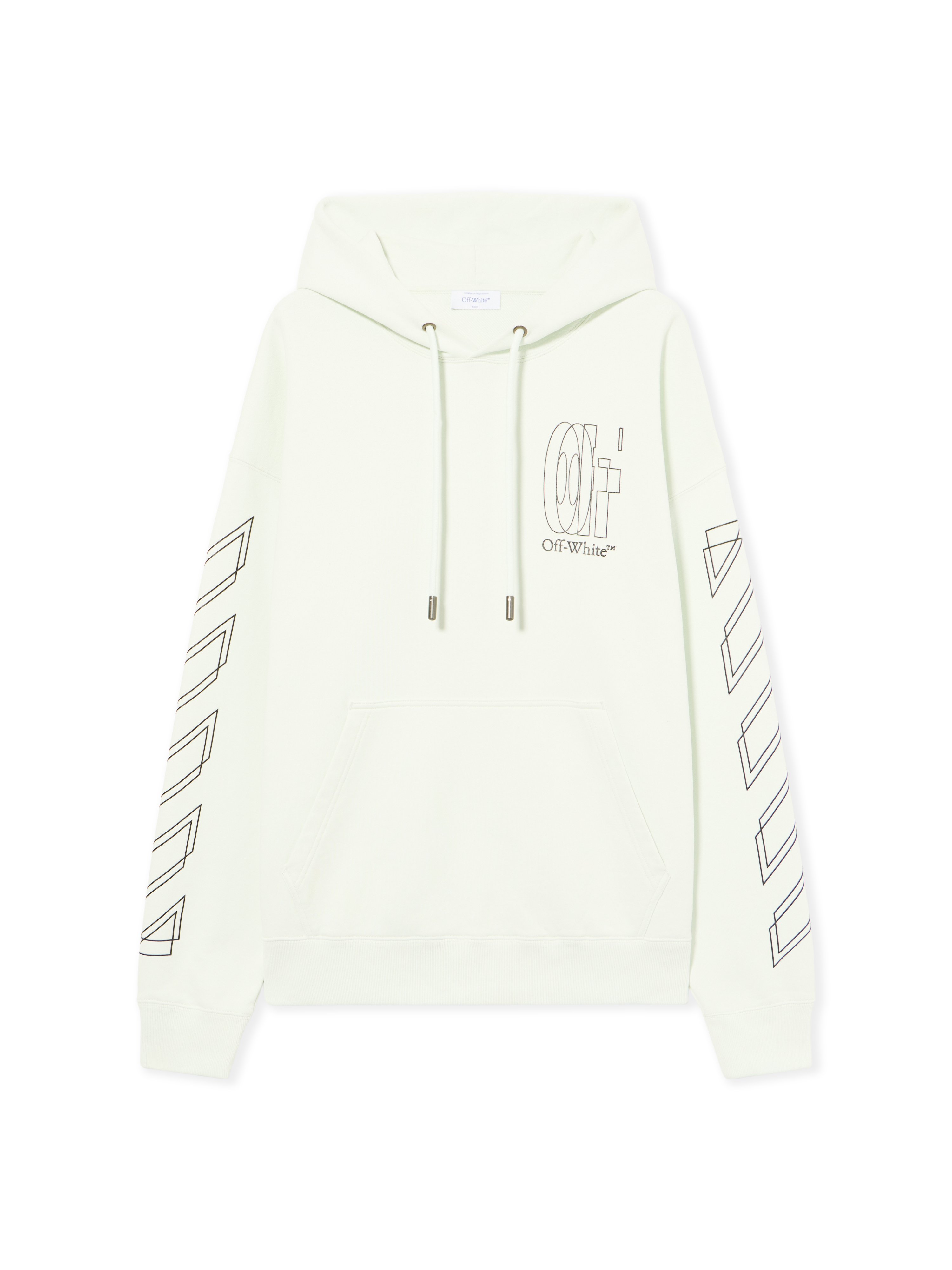 OFF WHITE Outline Double Arrow Skate Hoodie - Male Sweatshirts Bluewash S