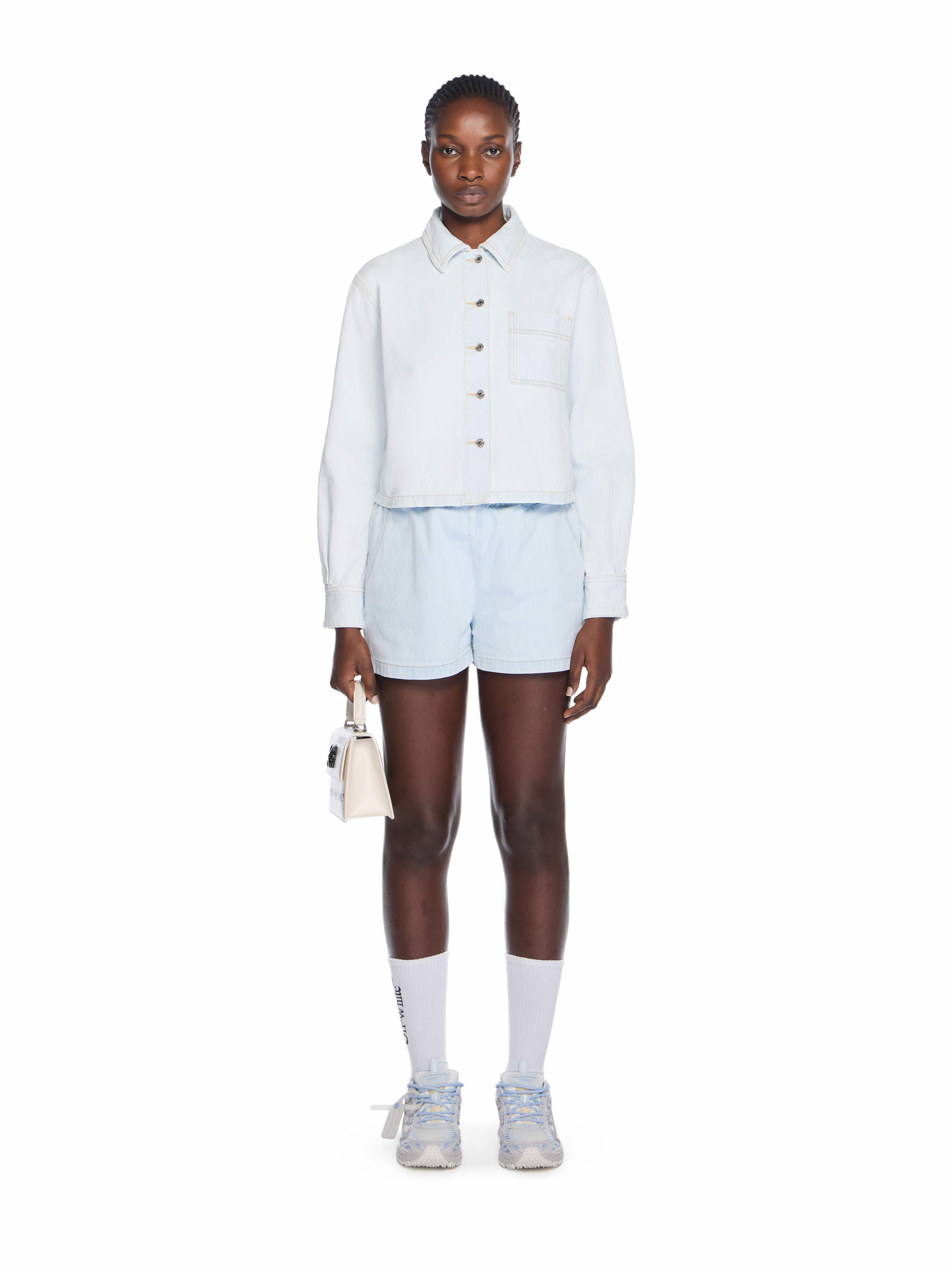 Off-White Diag Long Sleeve Denim Shirt