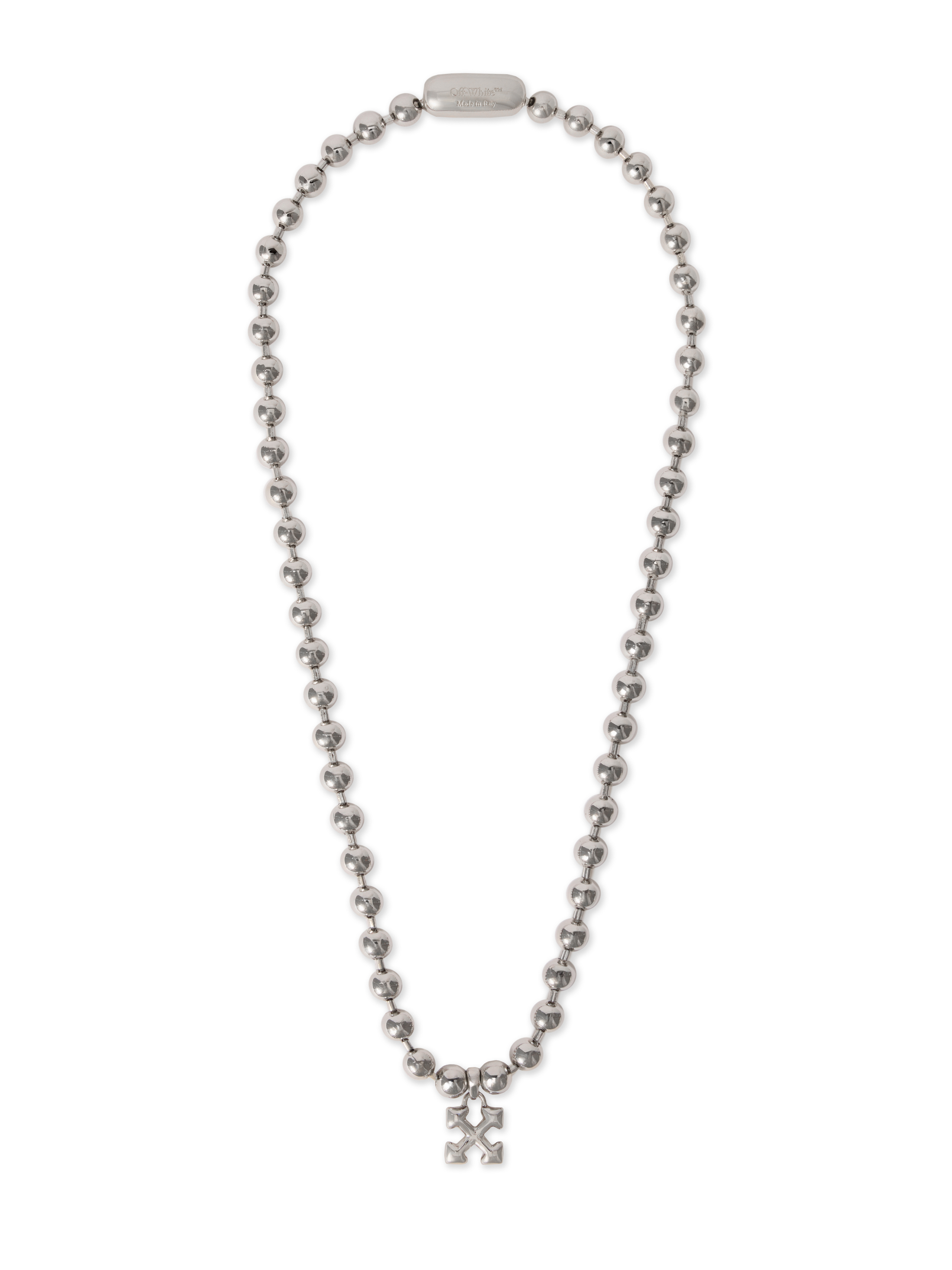 Arrow Ballchain Necklace in SILVER - SILVER for Men | Off-White™
