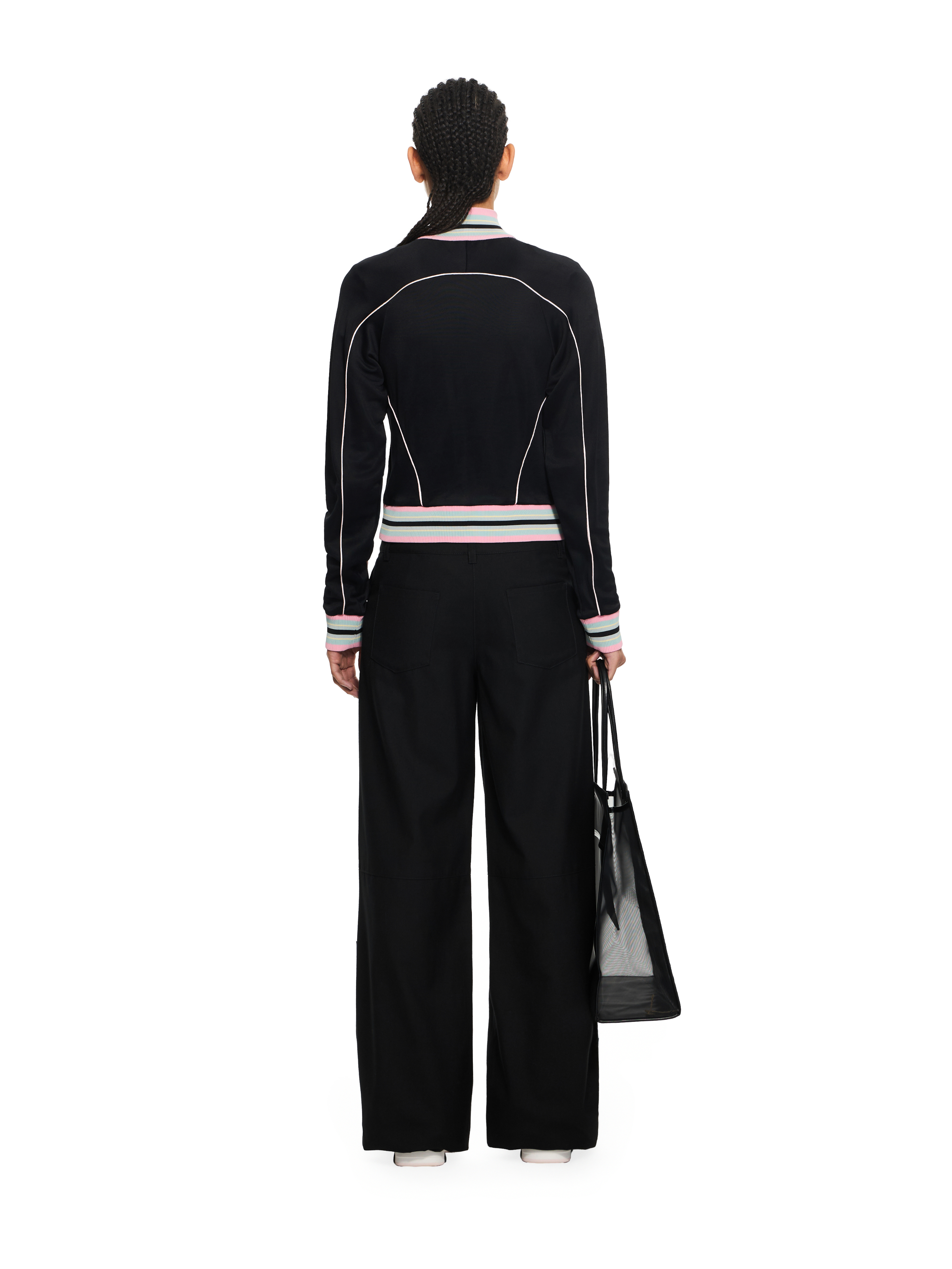 Off-white Fluid Track Ow Fitted Jacket In Black