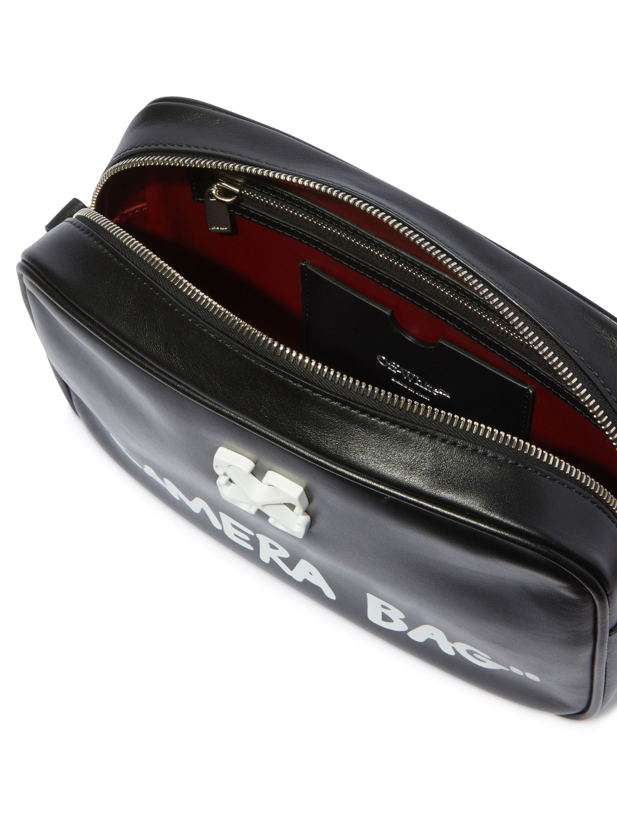 Off-white Black Jitney 'camera Bag' Quote M Bag In Black