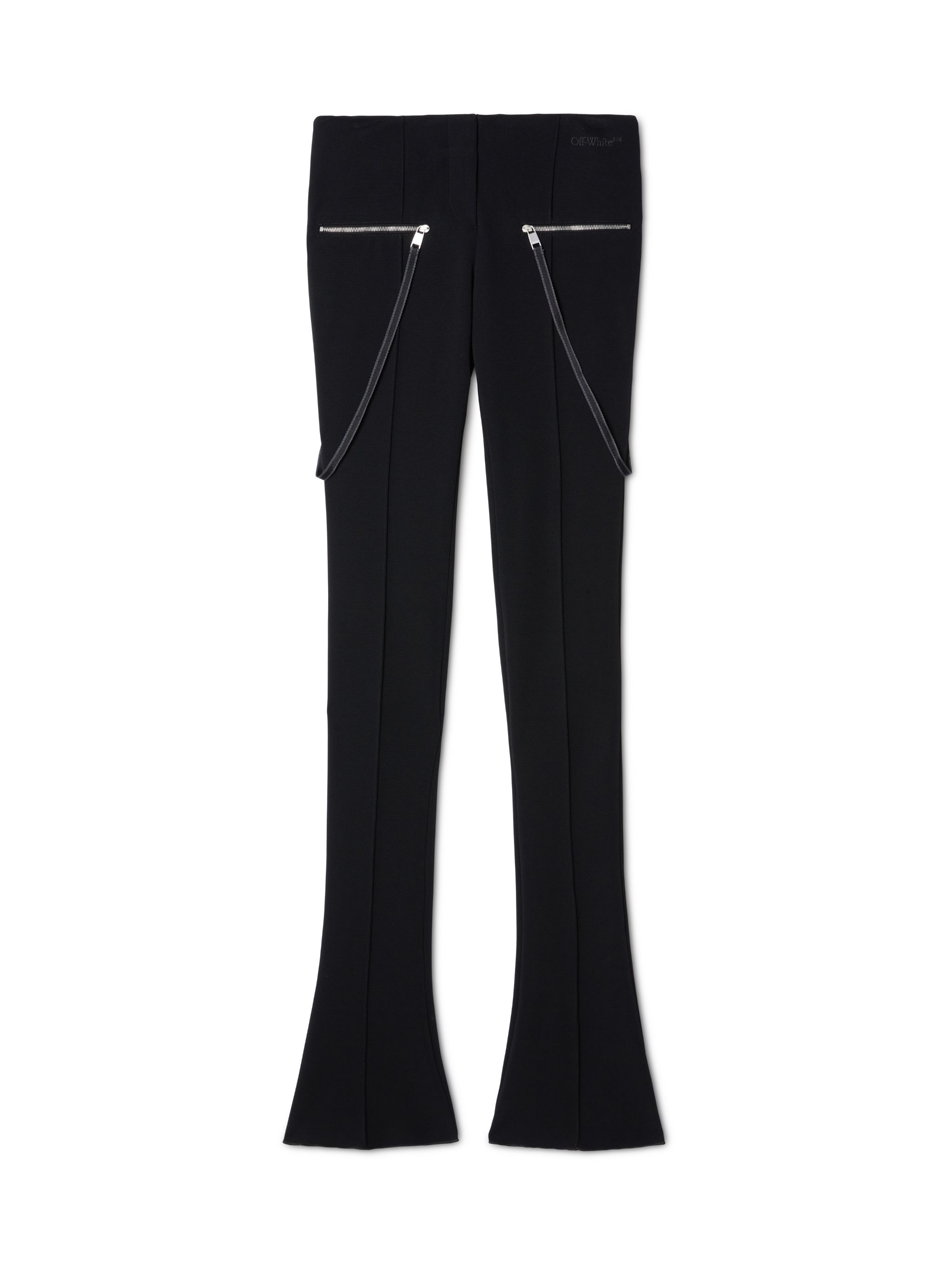 Off-white Black Britney Zip Pants In Black