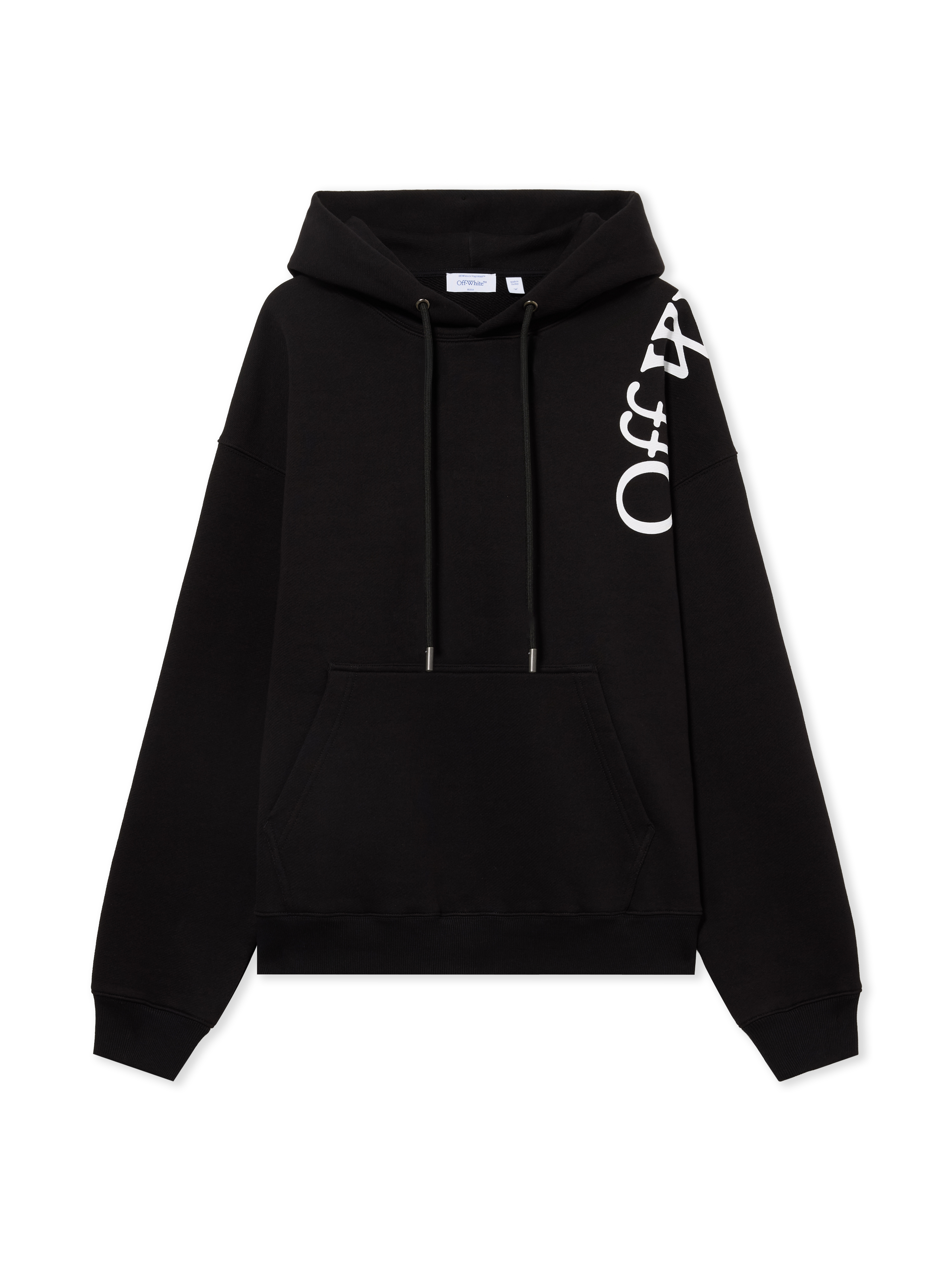 Off White Uomo Nero - Felpa Con Cappuccio Da Skate "Bookish" A Righe Verticali - Sweatshirts & Hoodies - Xl - Immagine 3