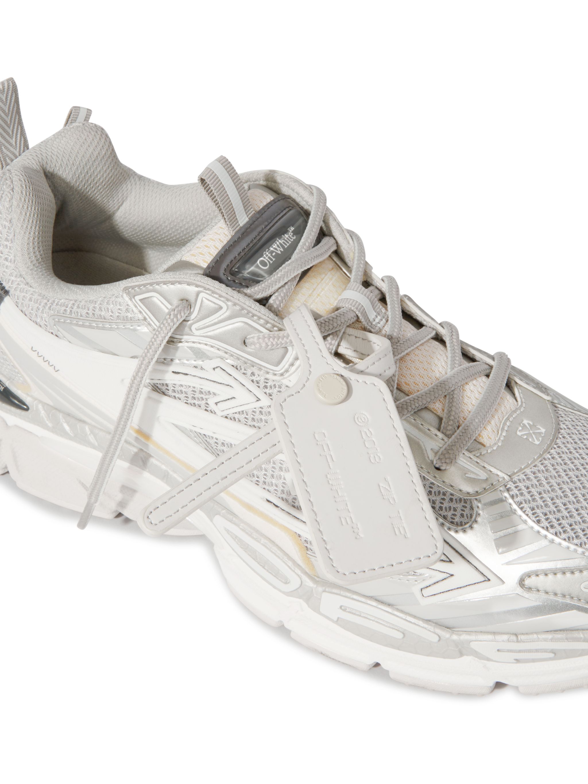 Off-white Be Right Back Mesh Sneakers Pull Tabs In White