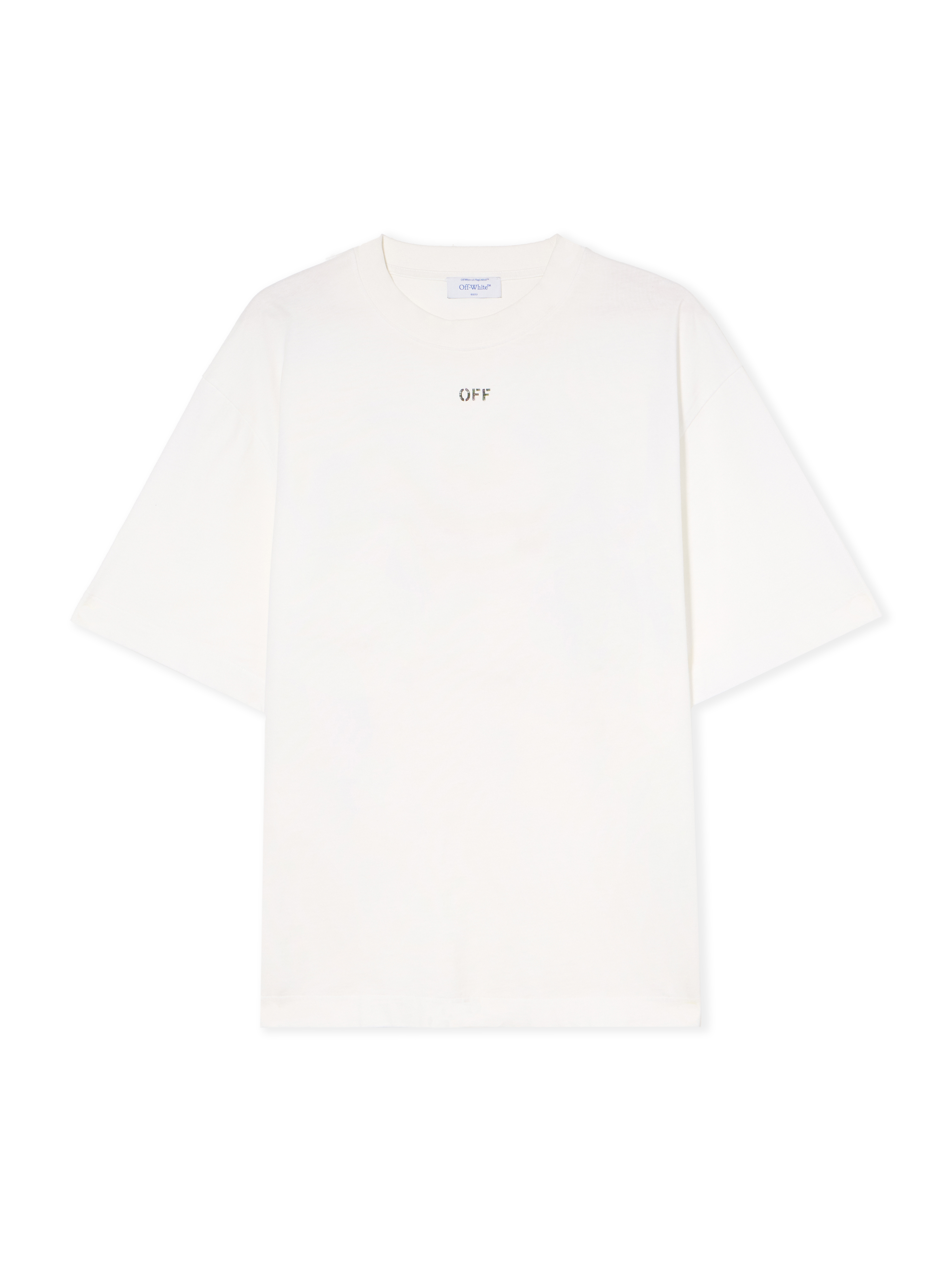 Off White Men's White - Black Thinkman Arrow Skate Logo Tee - Sale Check Xxl