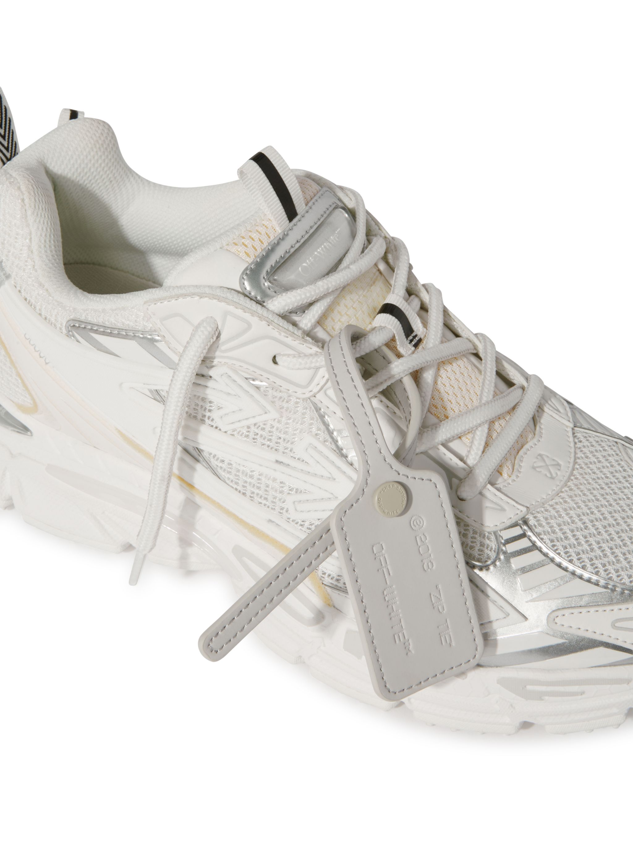 Off-white Be Right Back Mesh Sneakers Pull Tabs In White