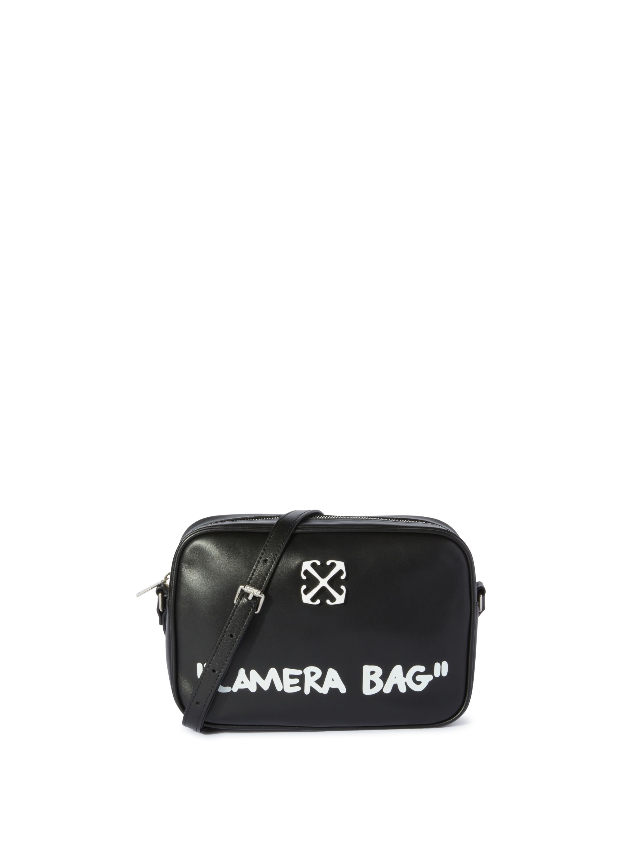 Off-white Black Jitney 'camera Bag' Quote M Bag In Black