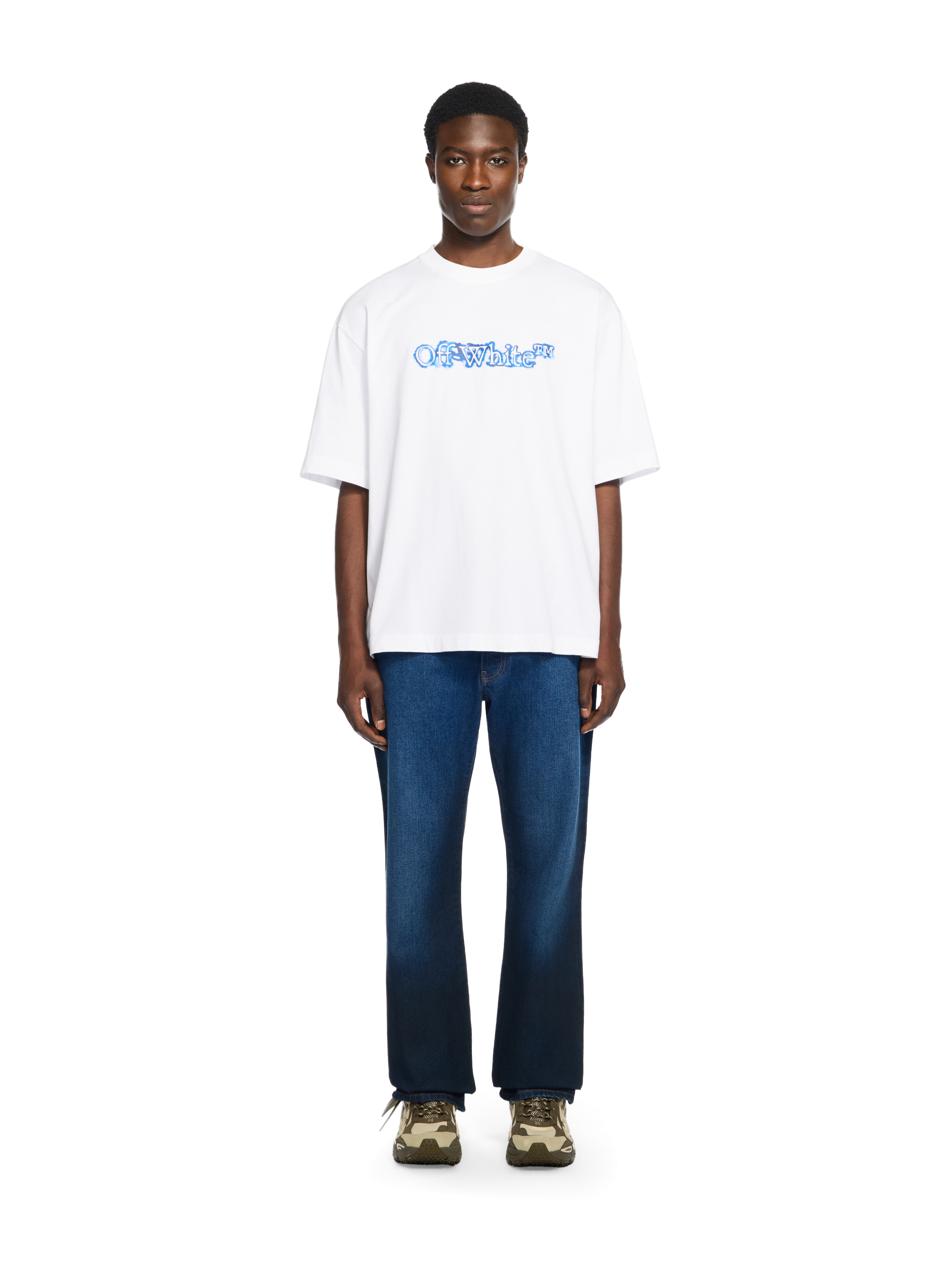 Off-White Spray Diagonal Relax Jeans