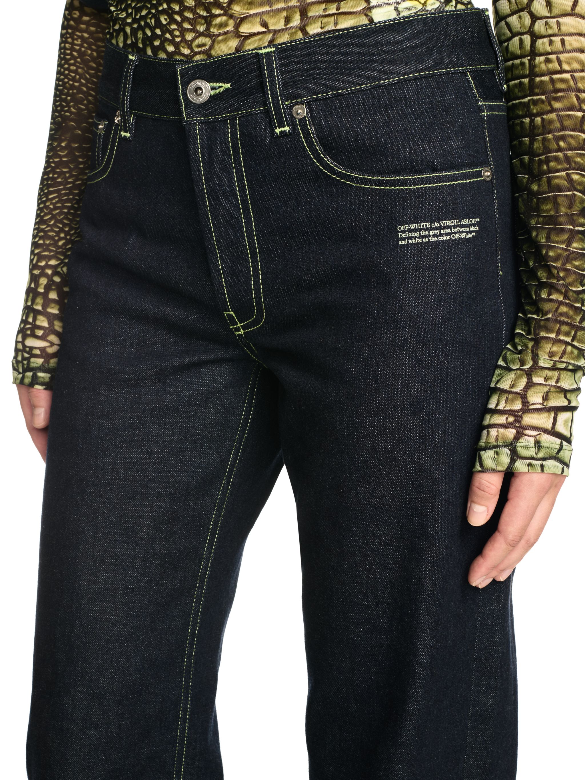 Off-white Off White Women Susy Jeans In Blue