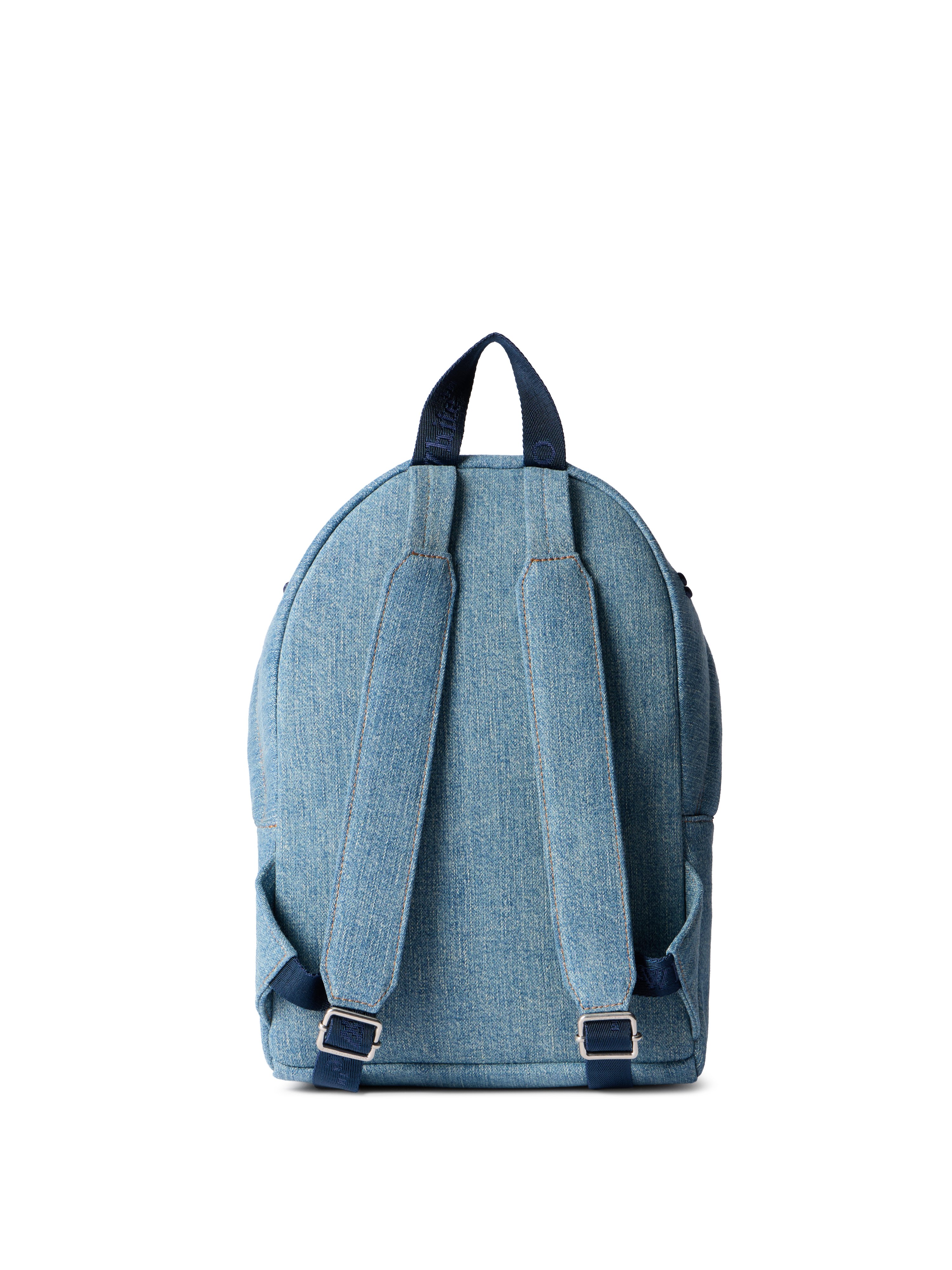 Off-white Jitney Backpack Quote Denim