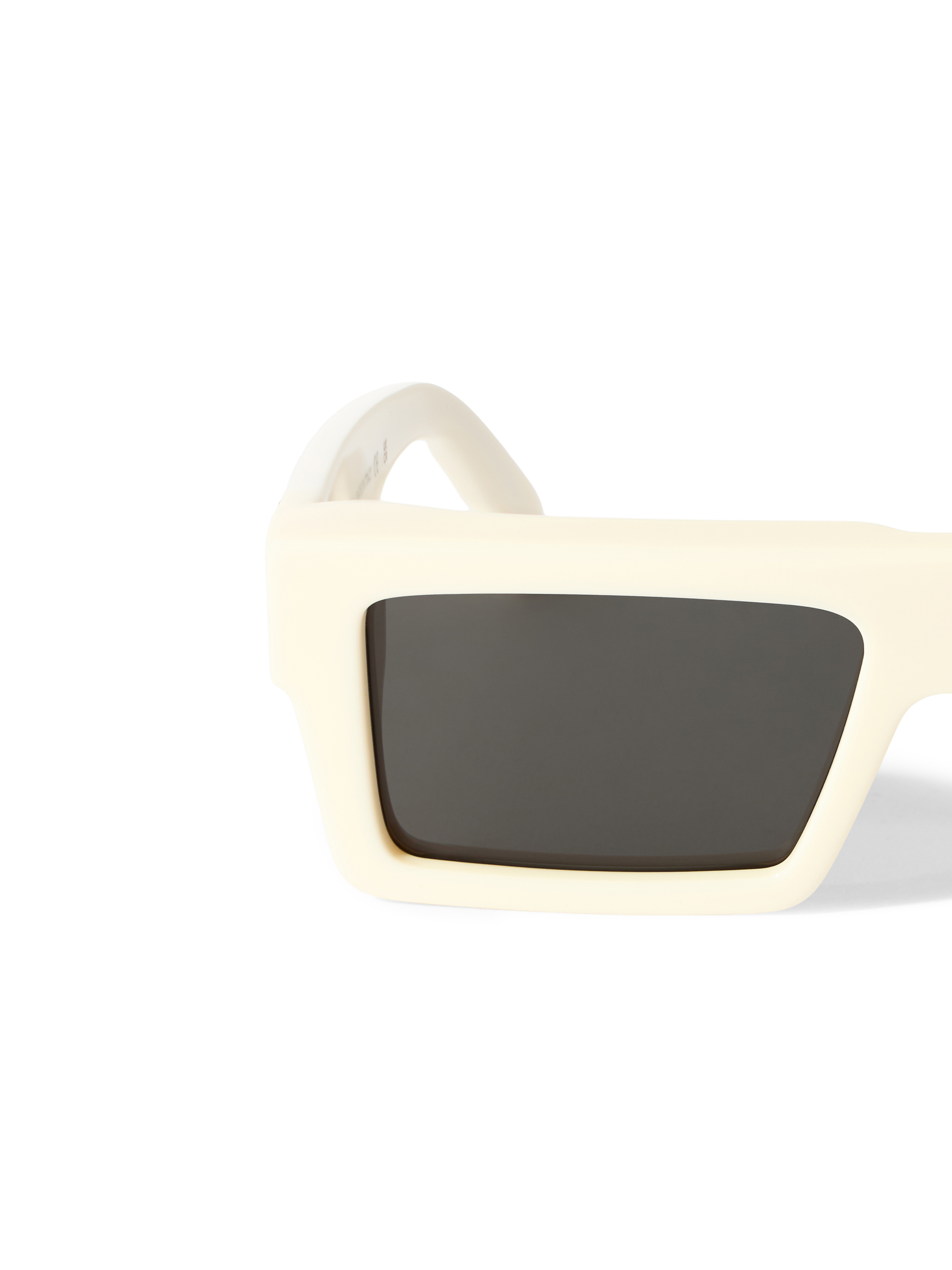 Off-white Ruby Dark Grey Lens Sunglasses In White