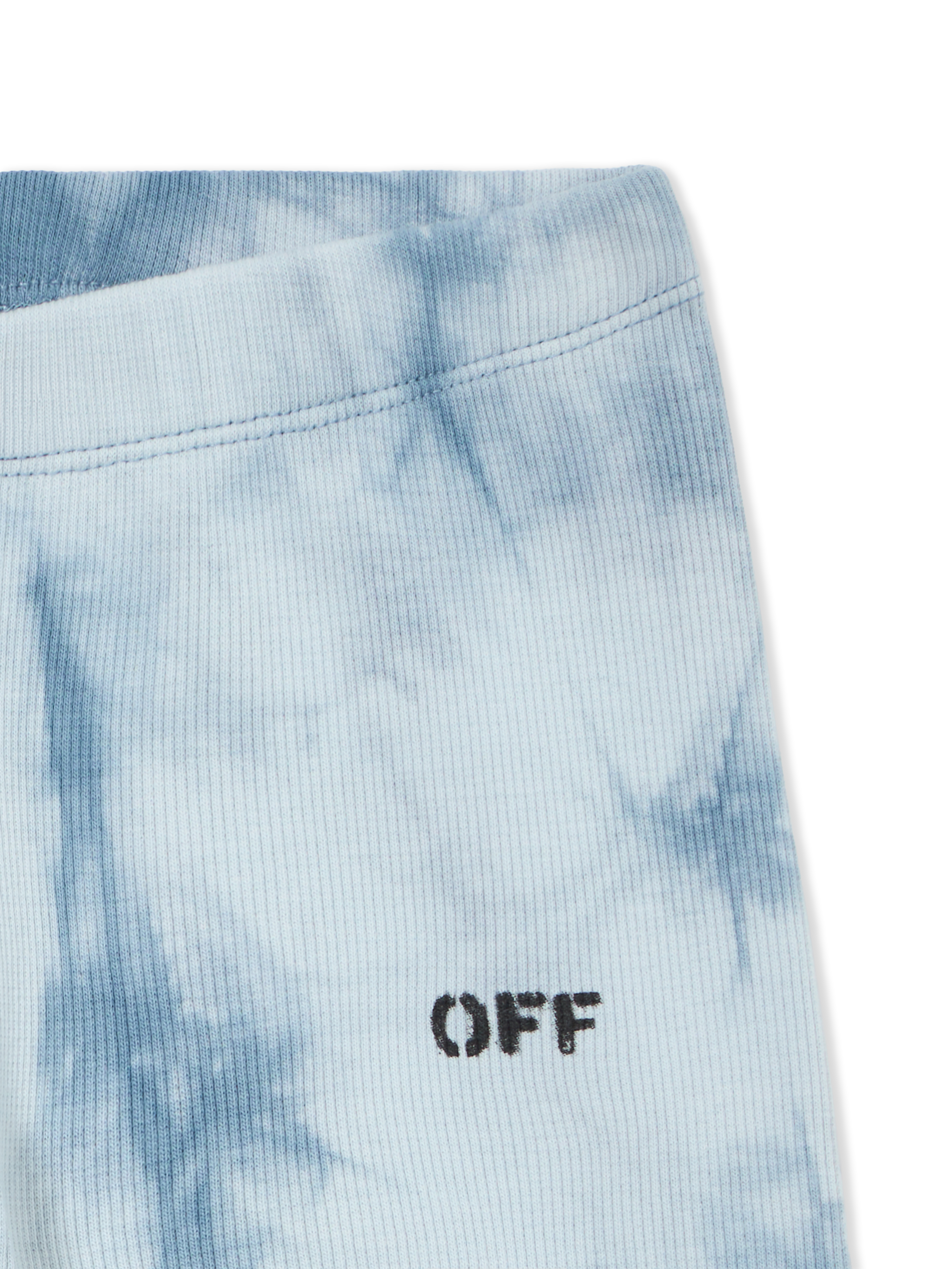  Off White Off Stamp Tie-dye Ribbed Shorts - Kids Mädchen Kleidung Dusty Blue 4 