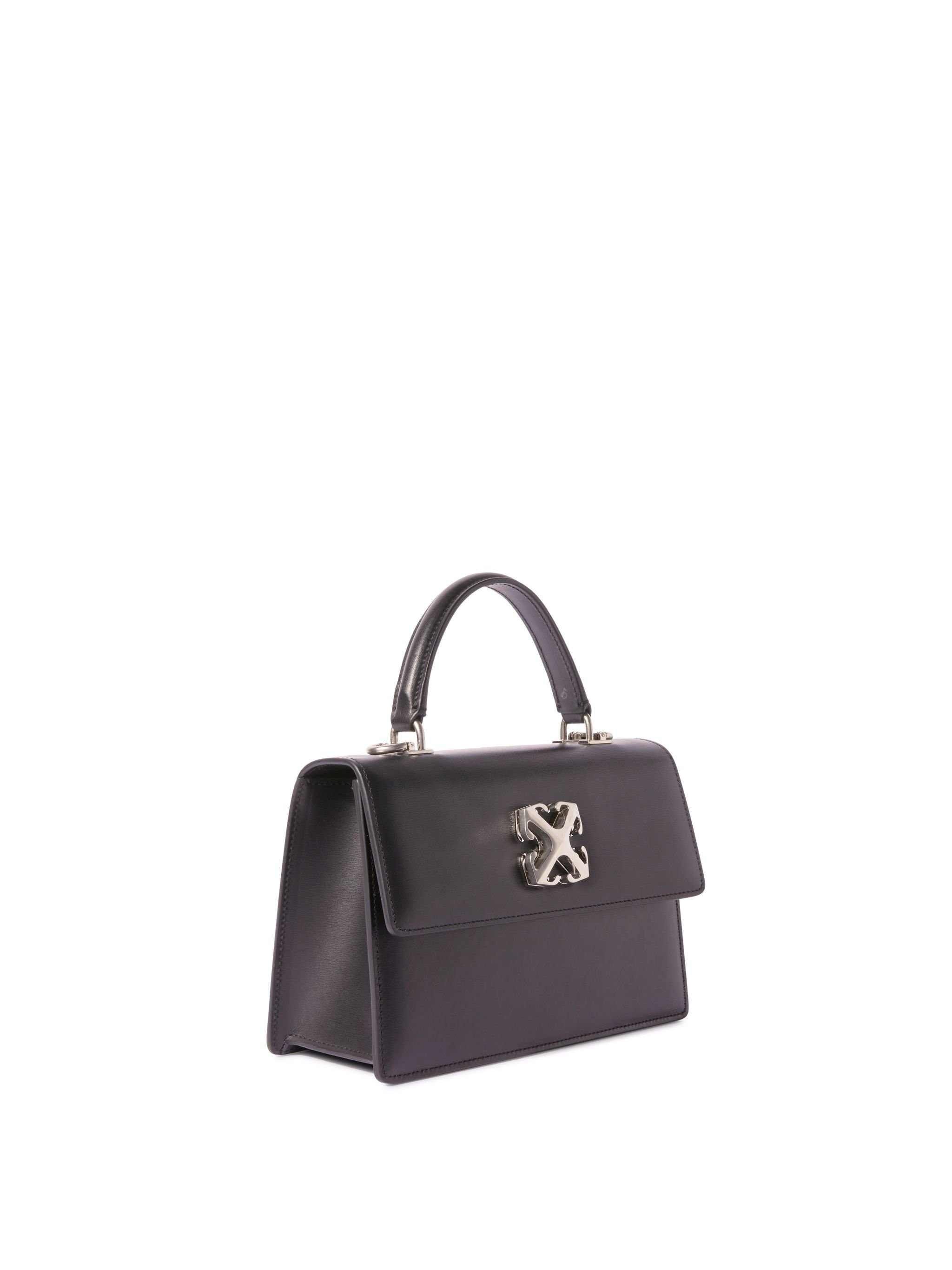 Shop Off-white Jitney 1.4 Top Handle Chain In Black