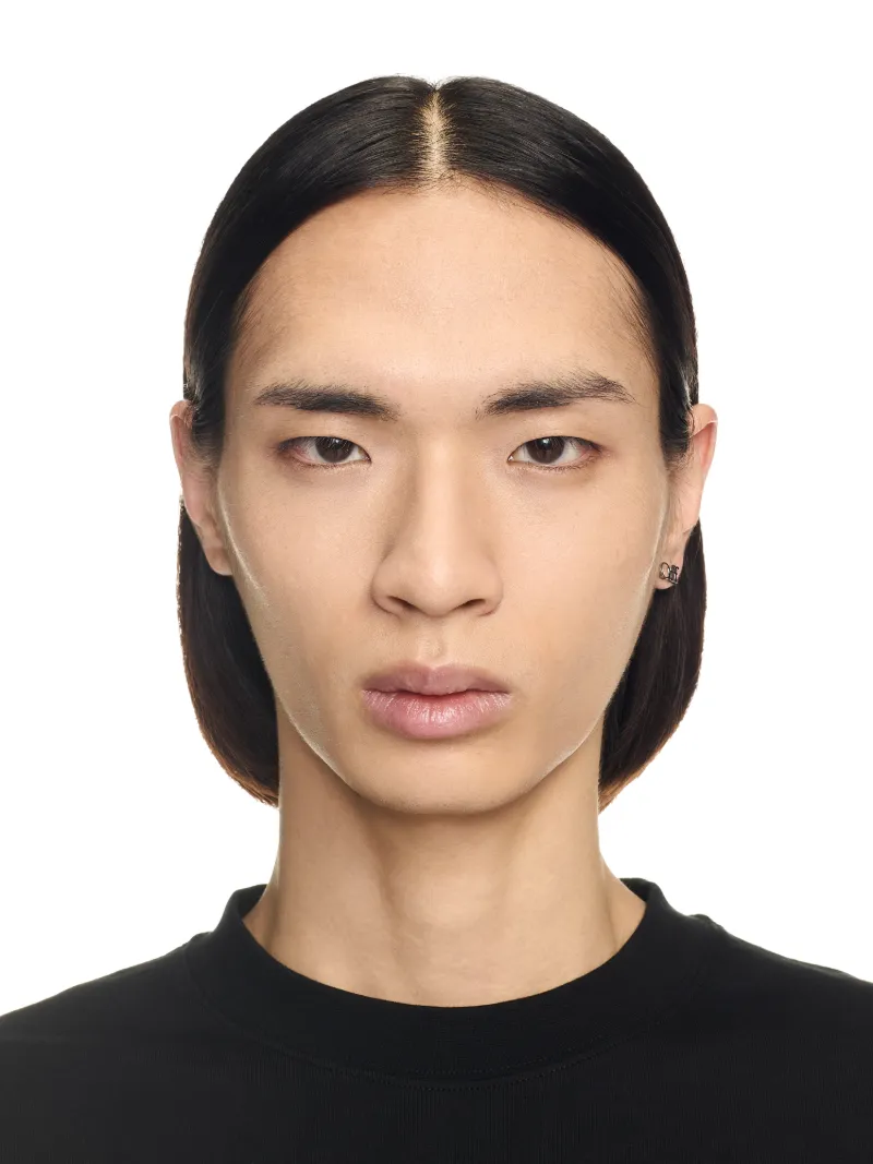 Off-white Logo Mono Earring In Silver