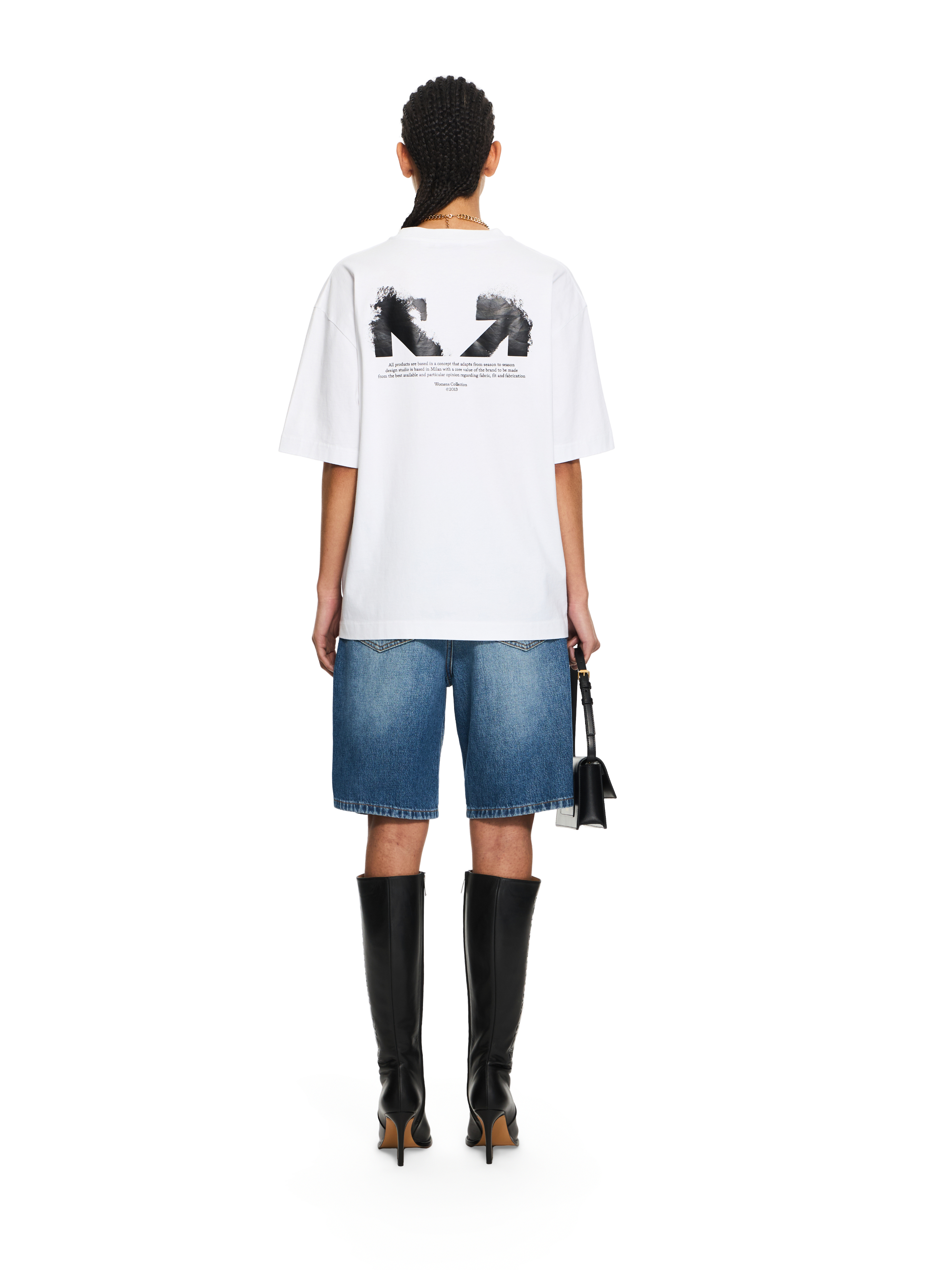 Off-white White Logo T-shirt In White