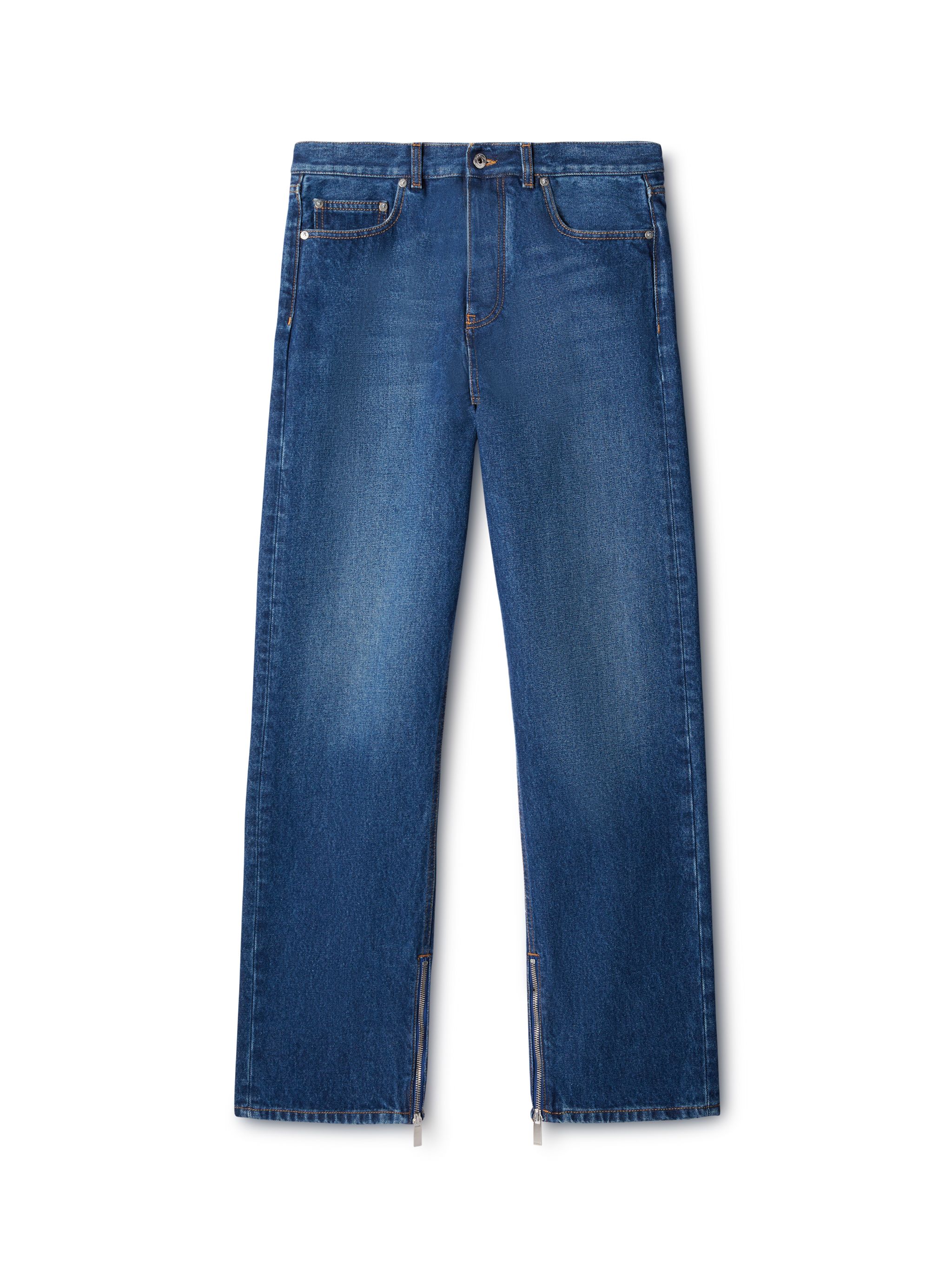 Off White Uomo Blu Arr Tab Zip Det Skate Jeans - E 32 - Immagine 1