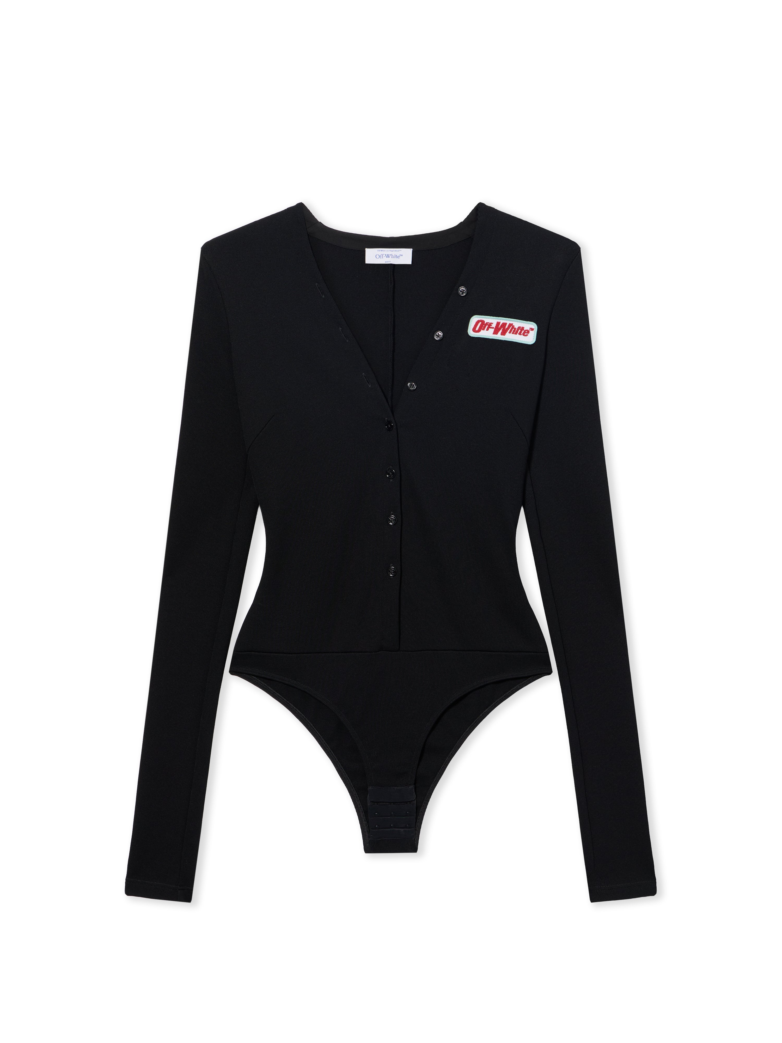 Off-White Heavy Jersey Button-Up Bodysuit | Thumbnail 6 Off-White Heavy Jersey Button-Up Bodysuit | Thumbnail 6