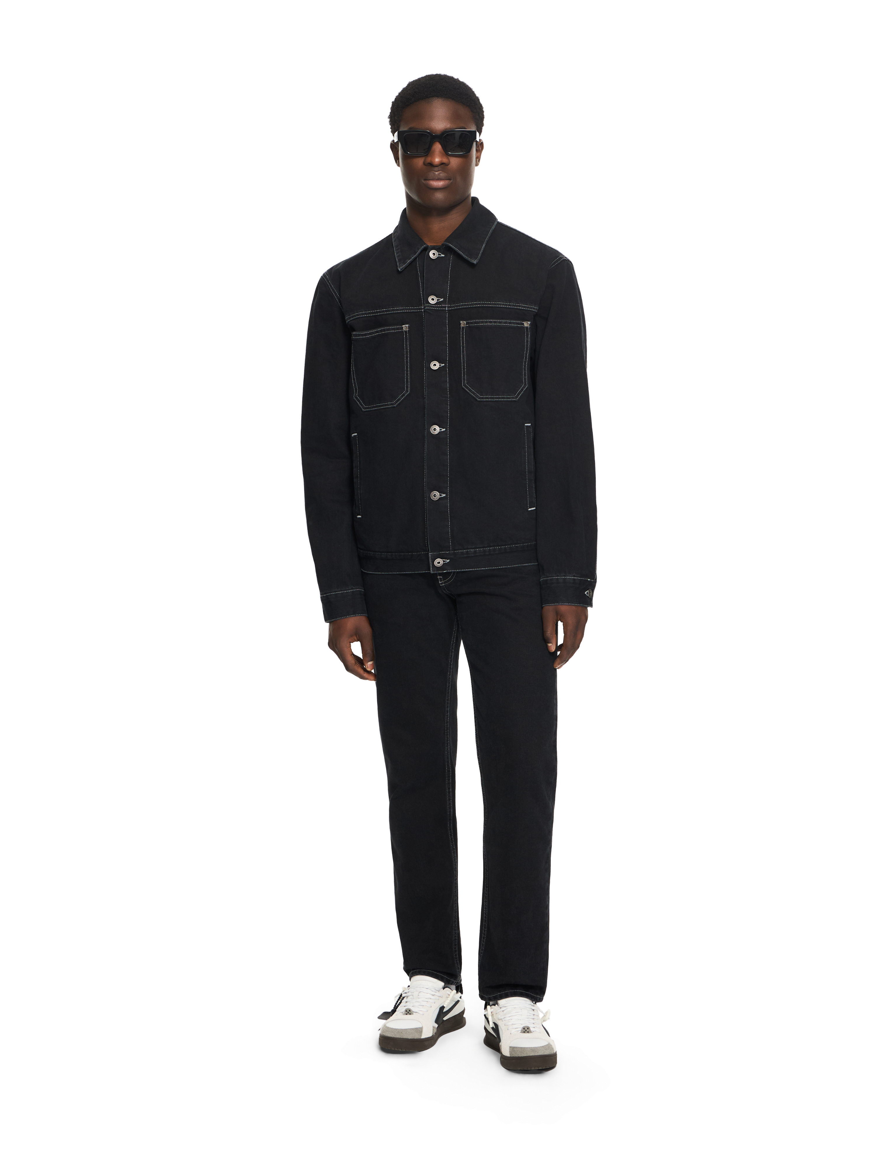 Off-White Half Arrow Denim Skate Jacket
