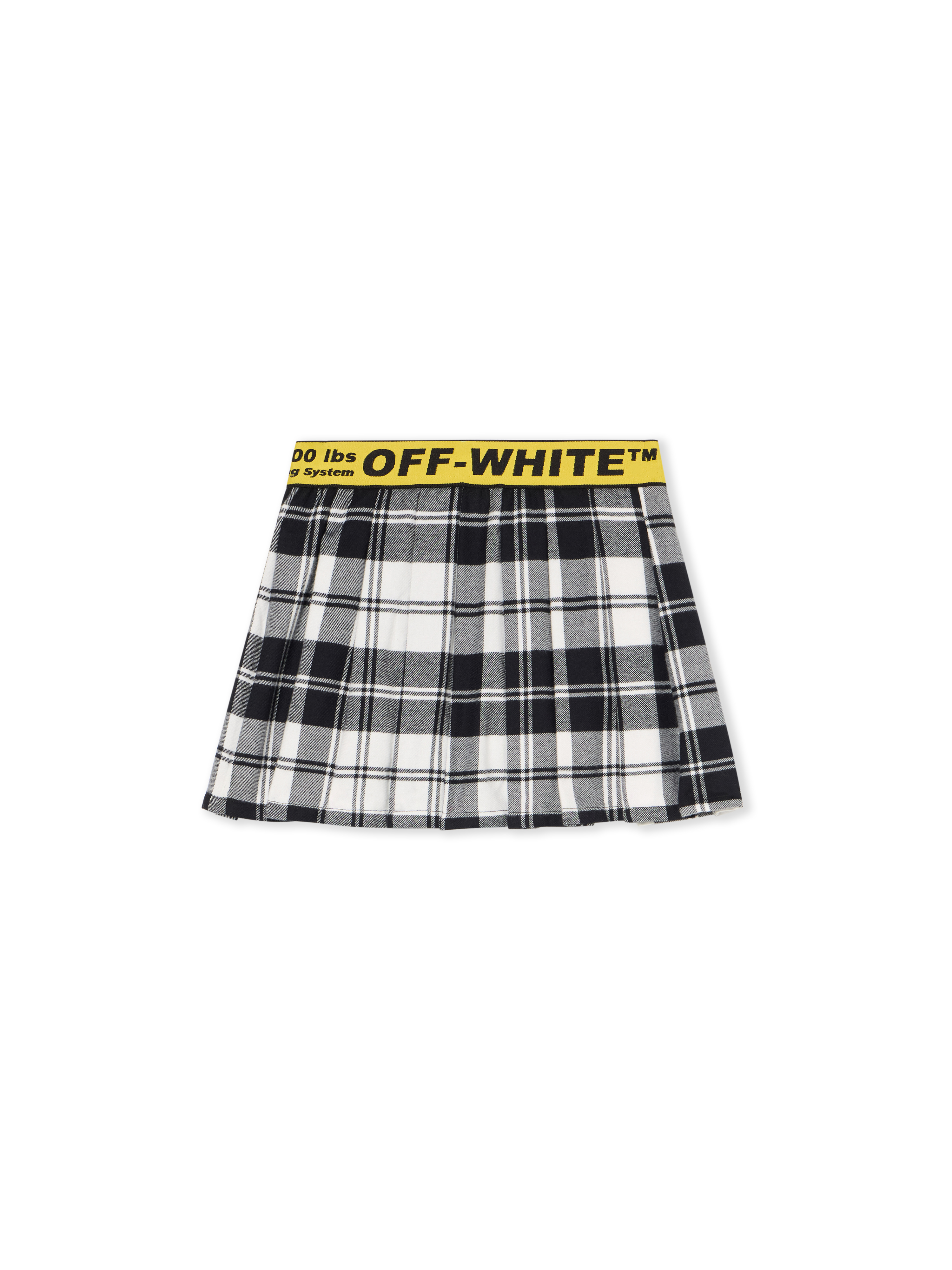Off-White Logo Industrial Plaid Skirt