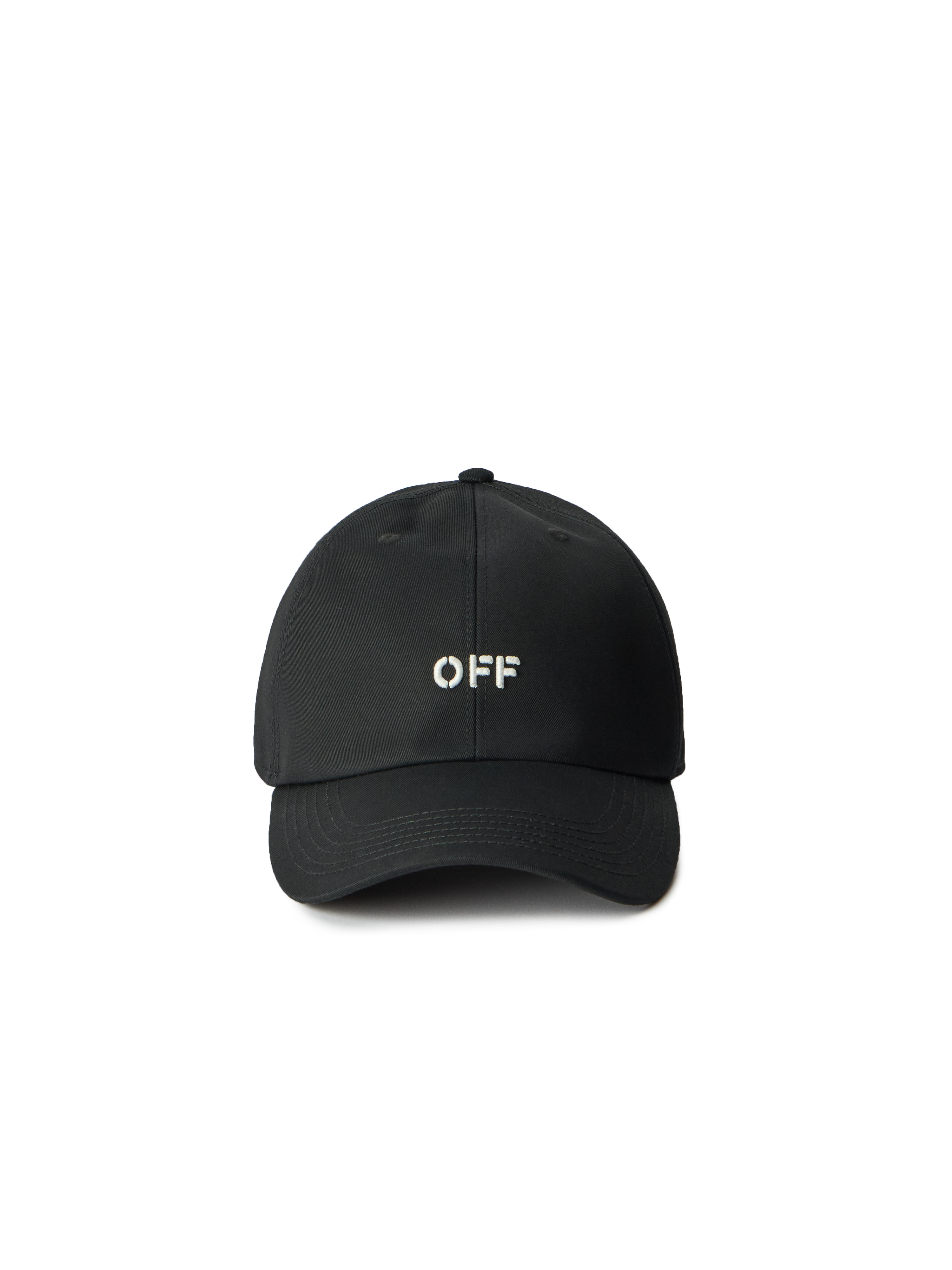 Drill Off Stamp Baseball Cap in Black for Men | Off-White™