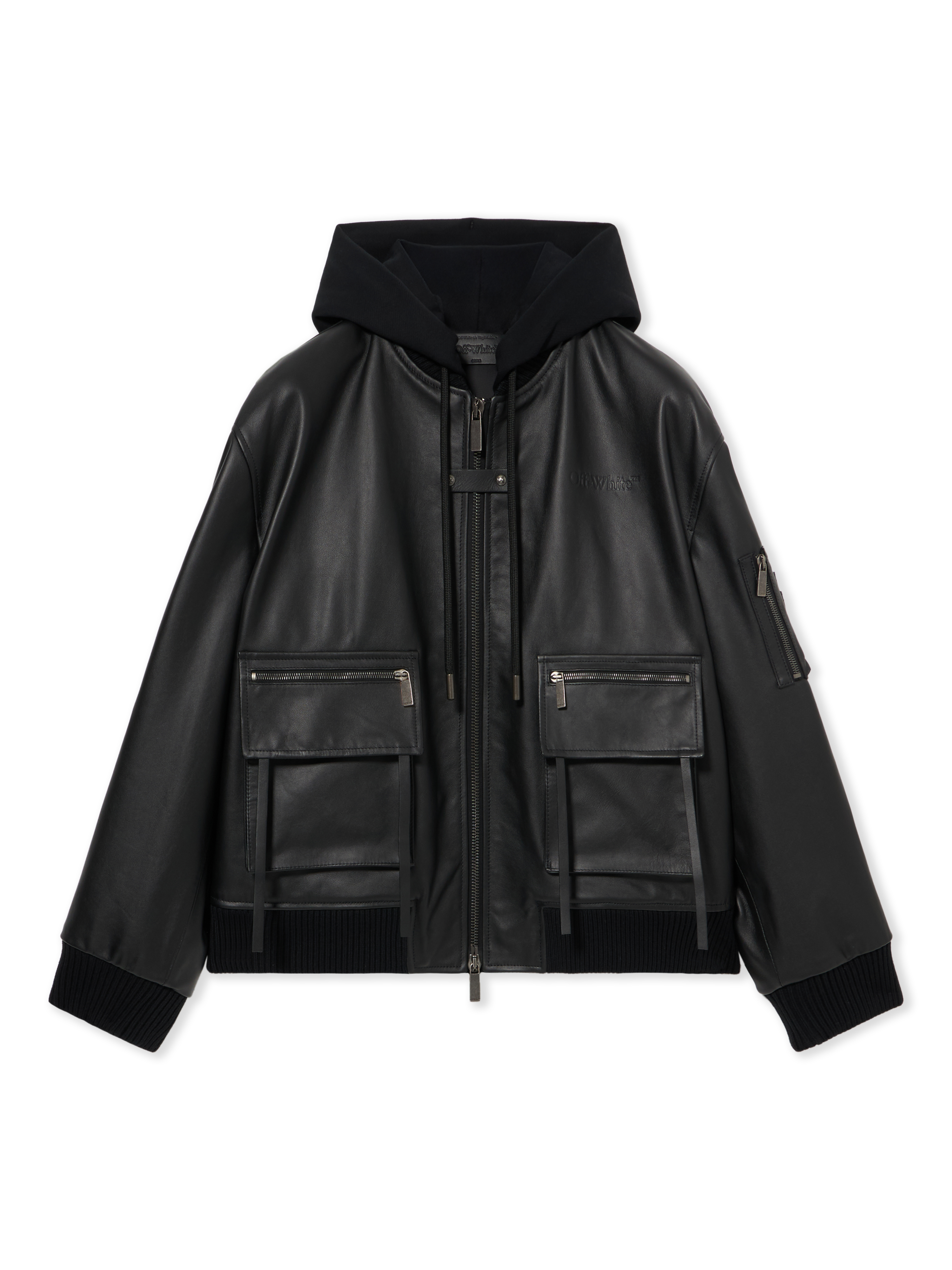 Off-White Book Fleece Hoodie Bomber