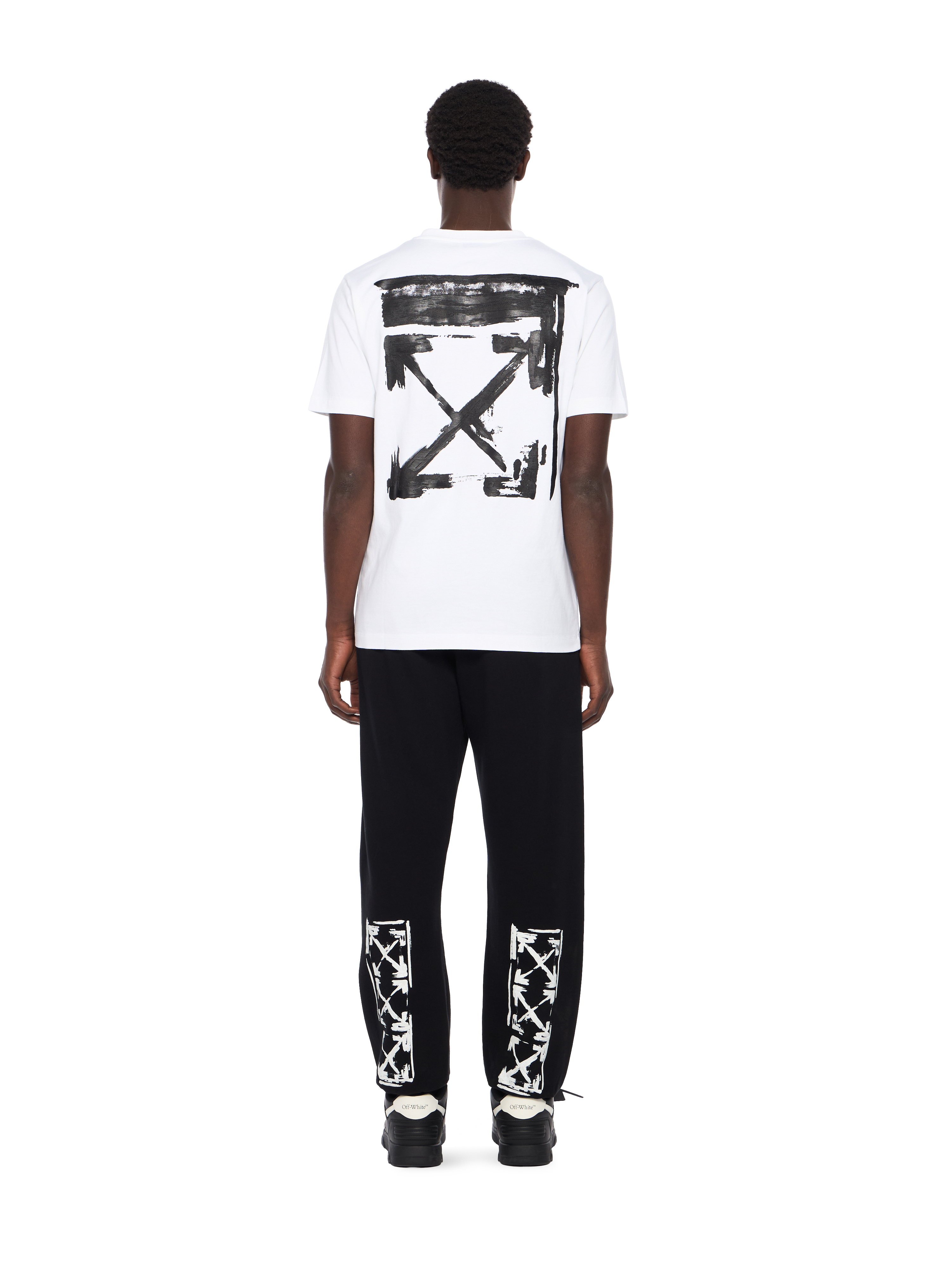 Off-white Ink Arrow Slim Logo Tee In Black