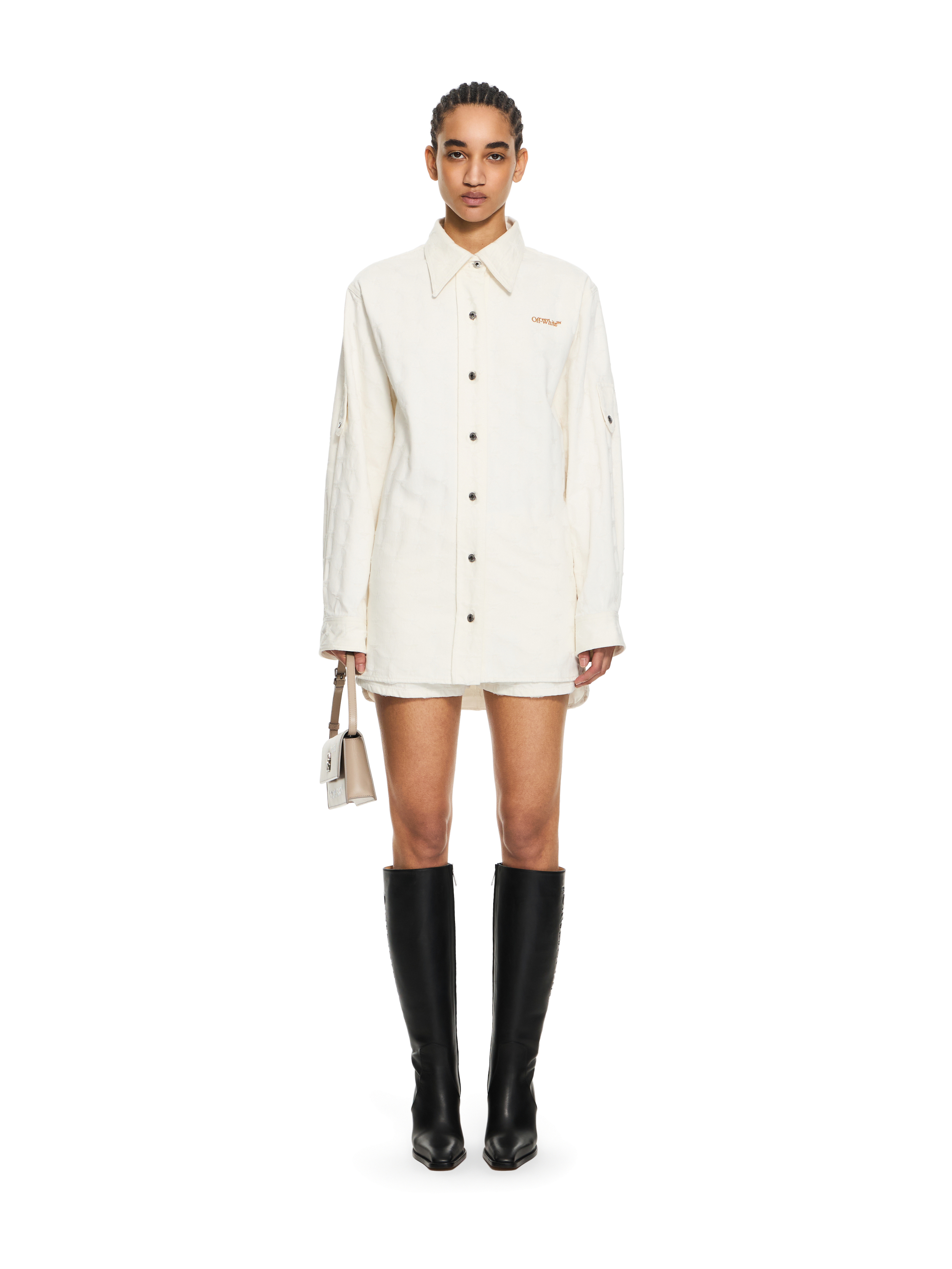 Off-White Star Jacquard Denim Shirt Jacket