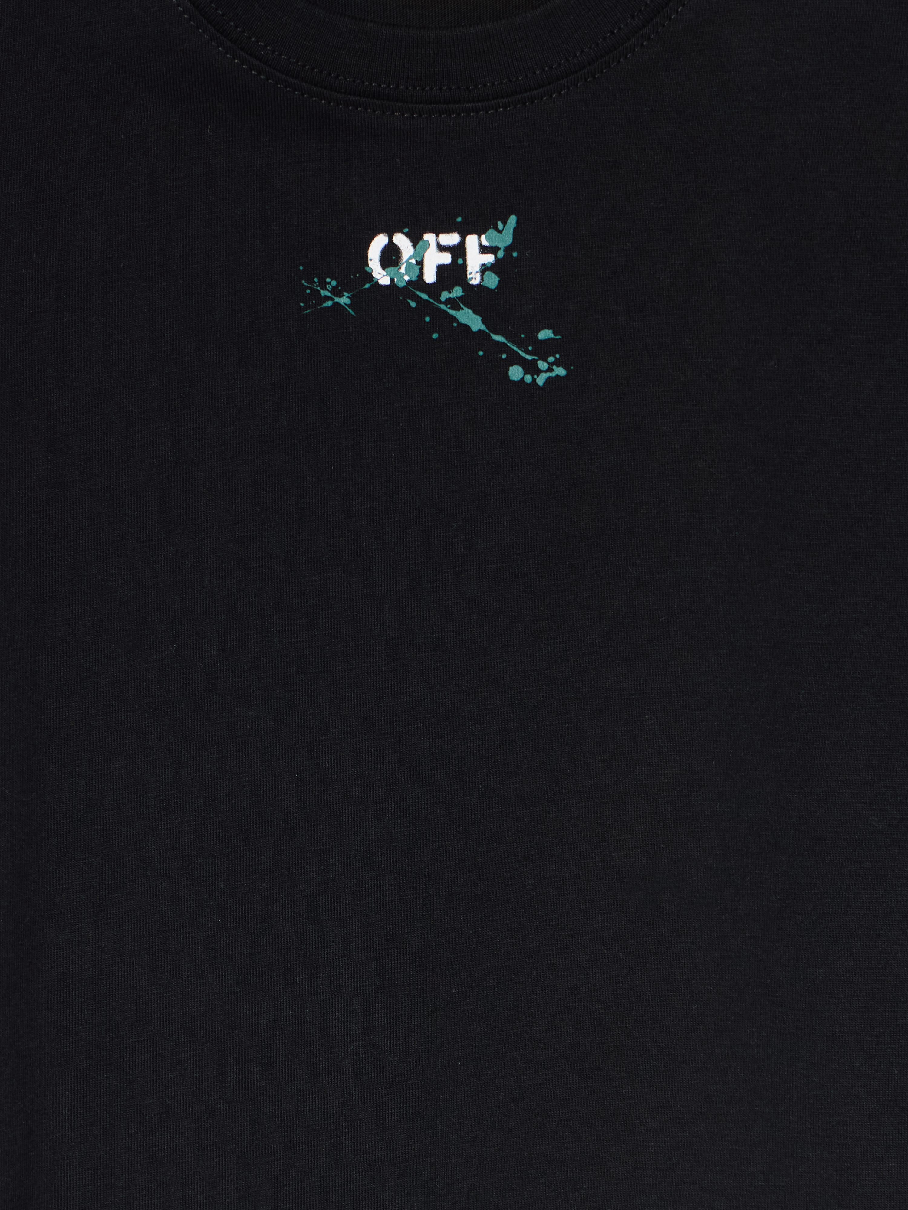 Off-white Diagonal Splat T-shirt In Black