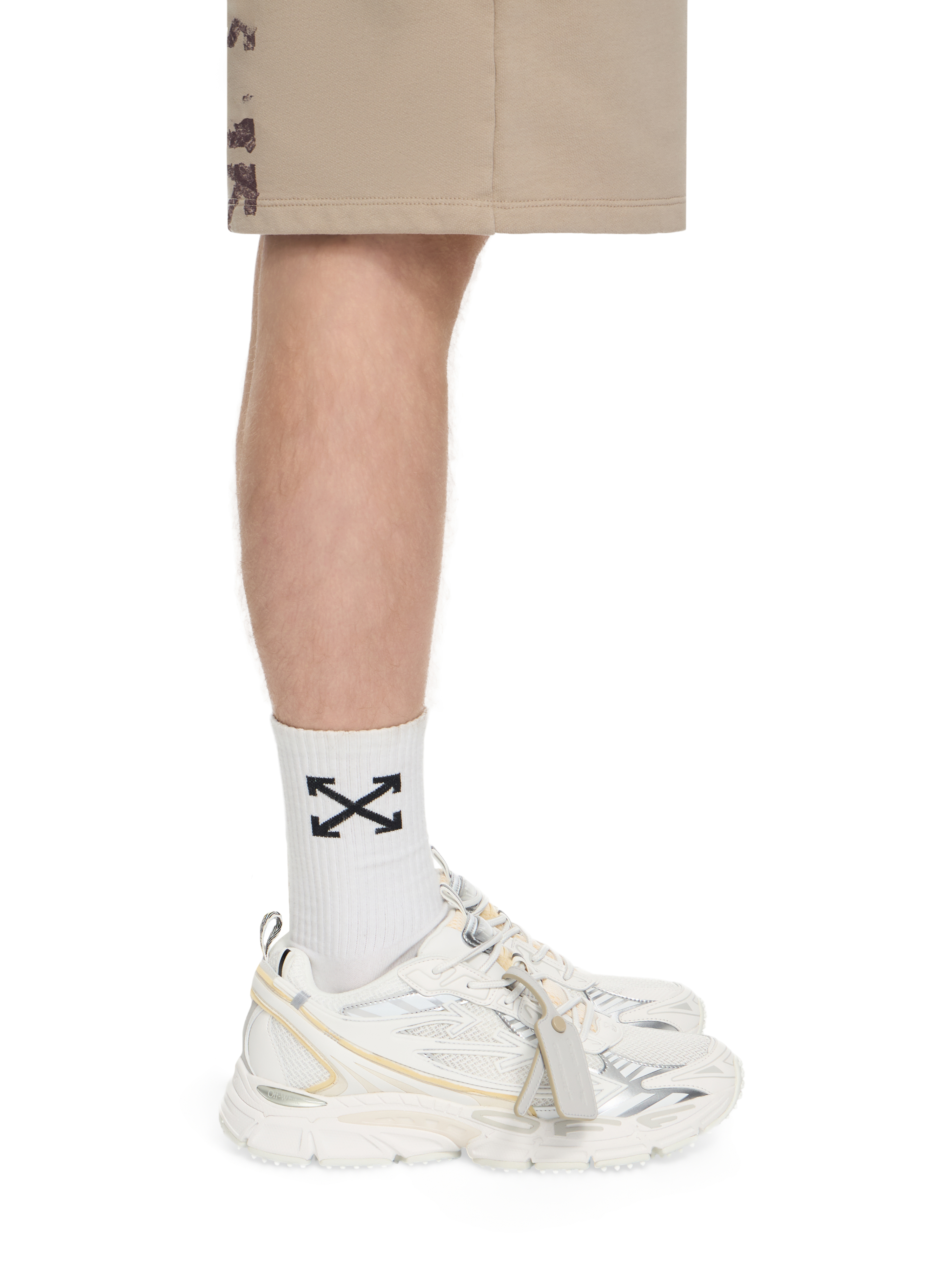 Off-white Be Right Back Mesh Sneakers Pull Tabs In White