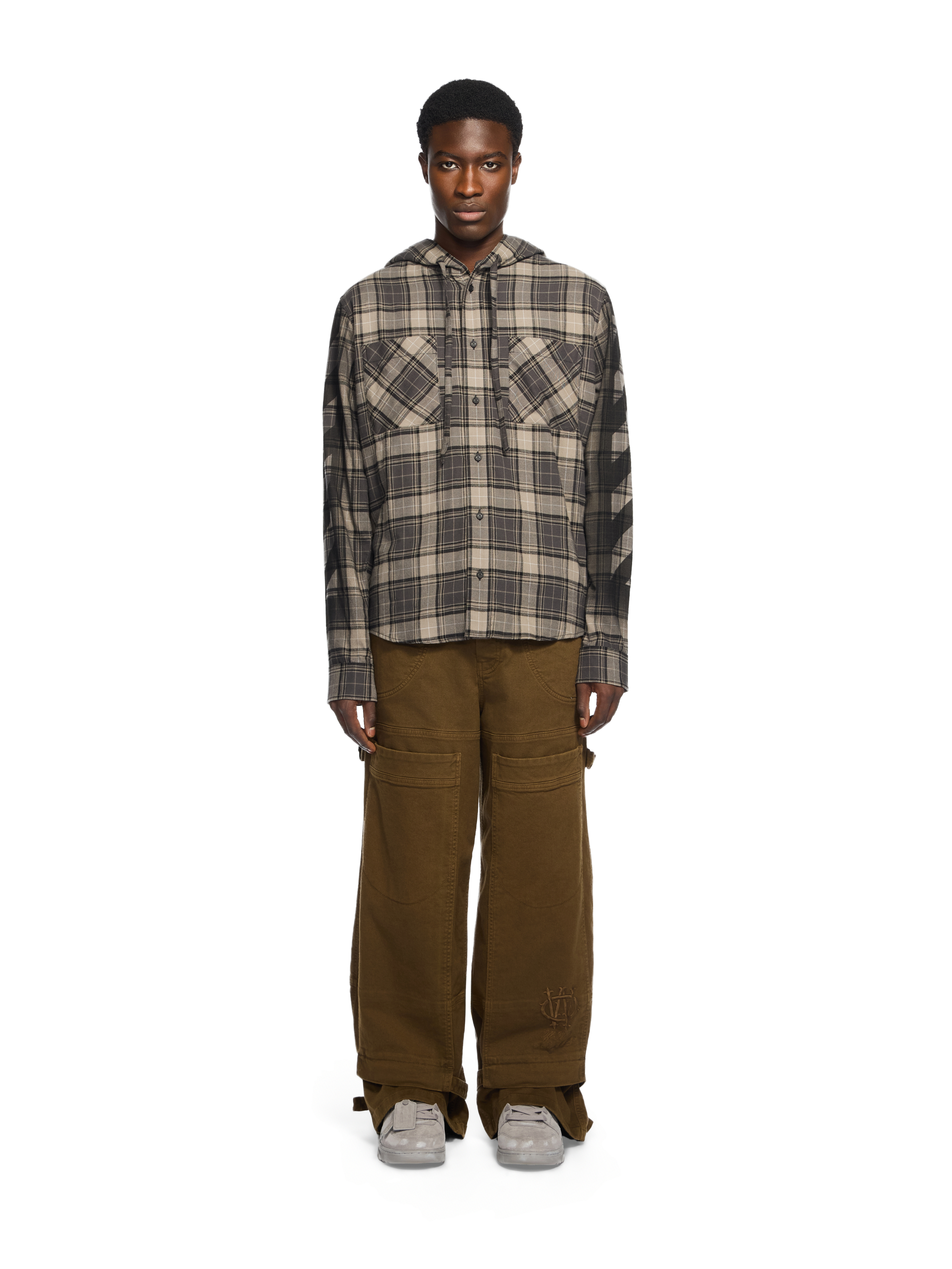 Off-White Spray Diagonal Hooded Shirt