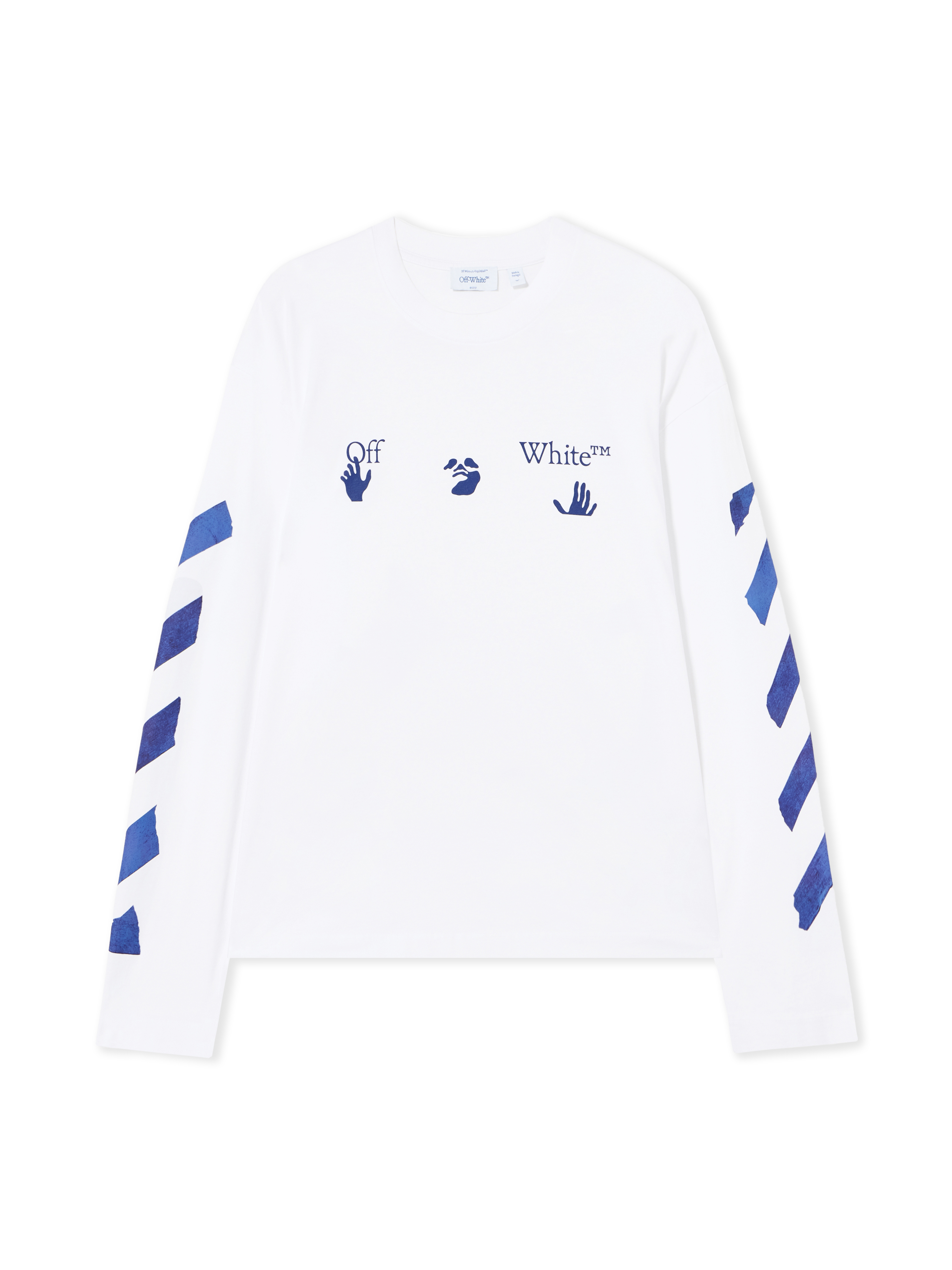 Off White Uomo Bianco Off Maglia A Maniche Lunghe Bacco Arrow Skate - T-Shirts S
