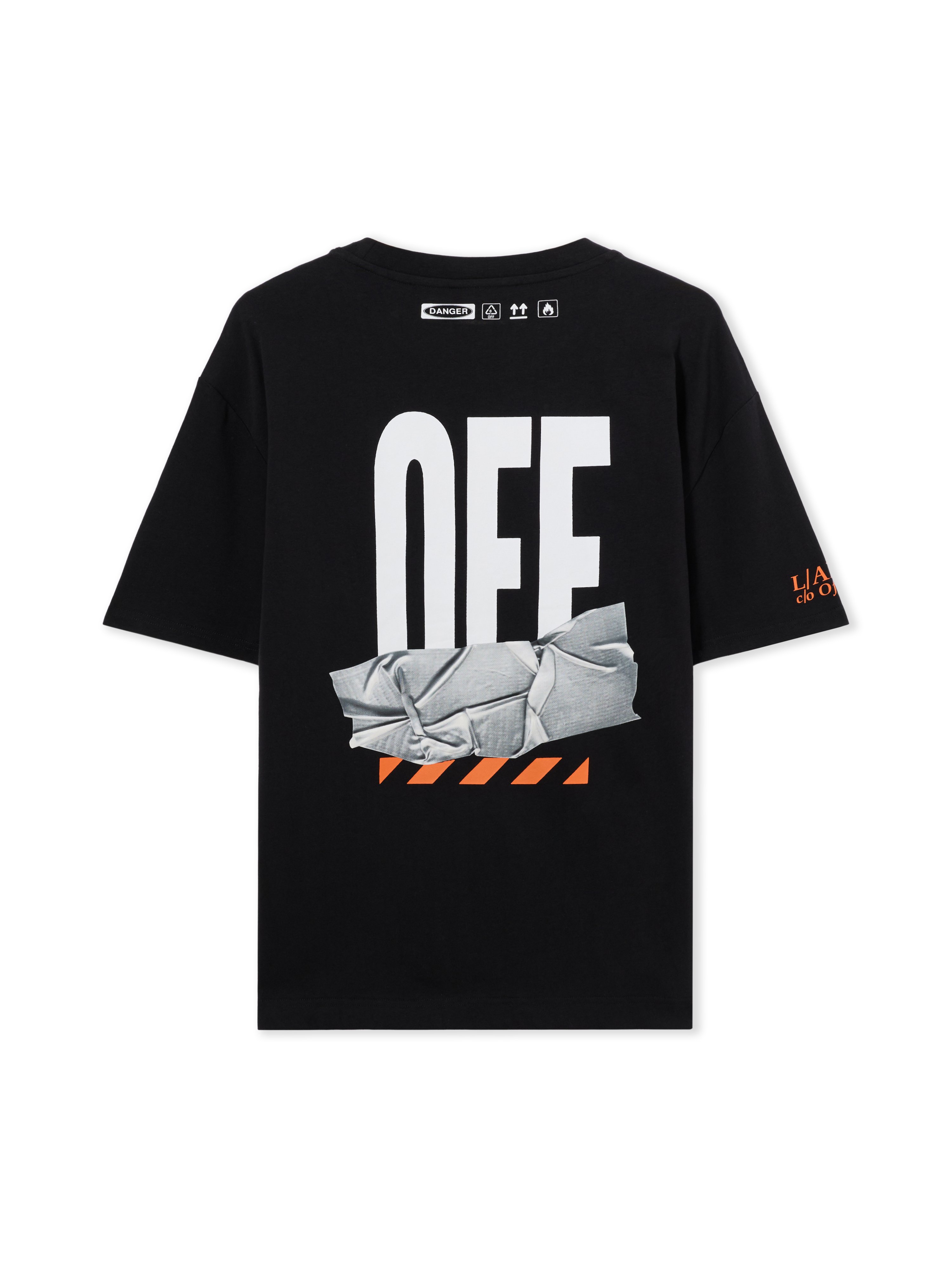 LAB L/ab Off Active Duct Tape T-shirt - Male T-shirts Black L