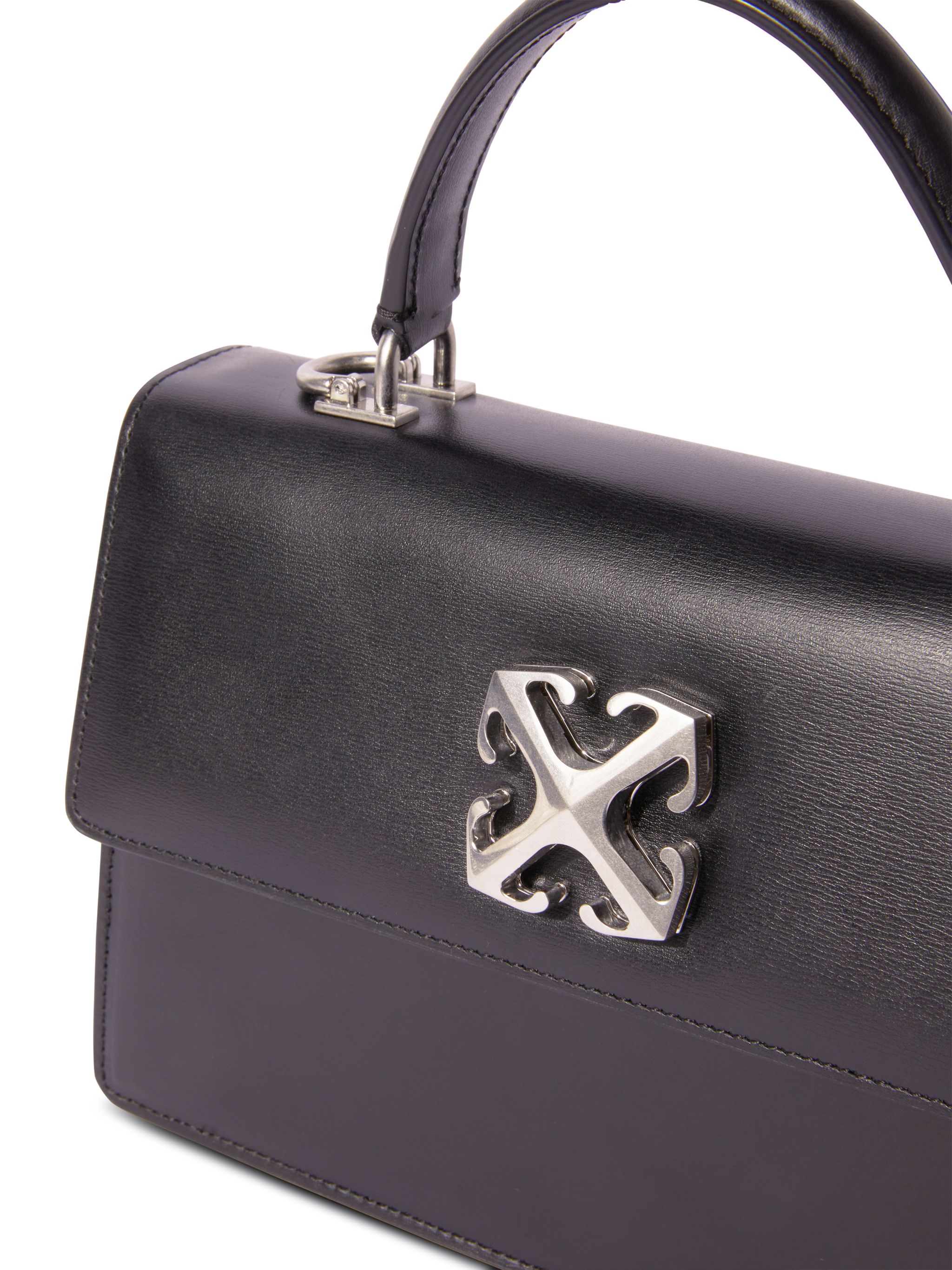 Shop Off-white Jitney 1.4 Top Handle Chain In Black