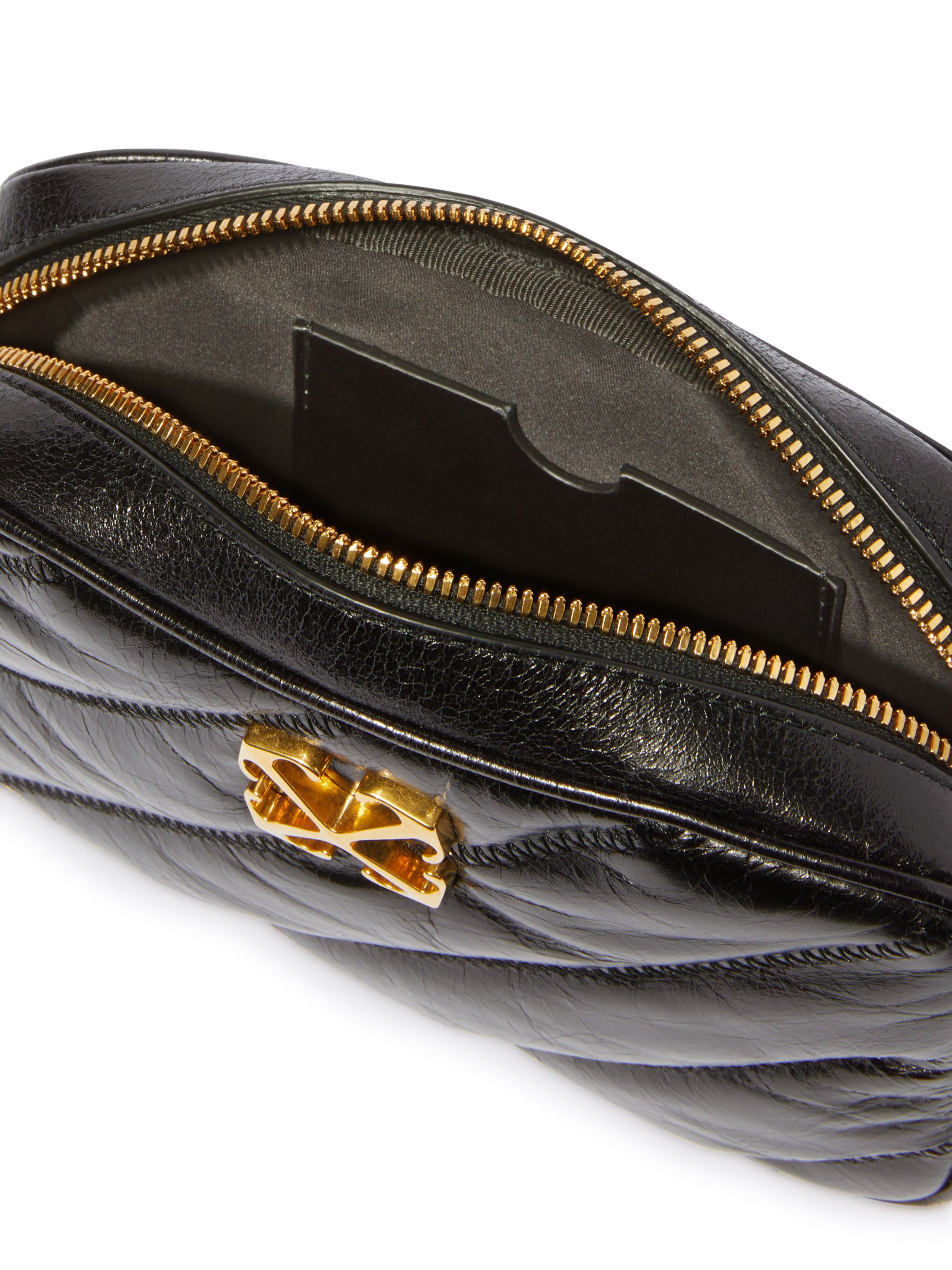 Off-white Black Quilted Camera Bag In Black