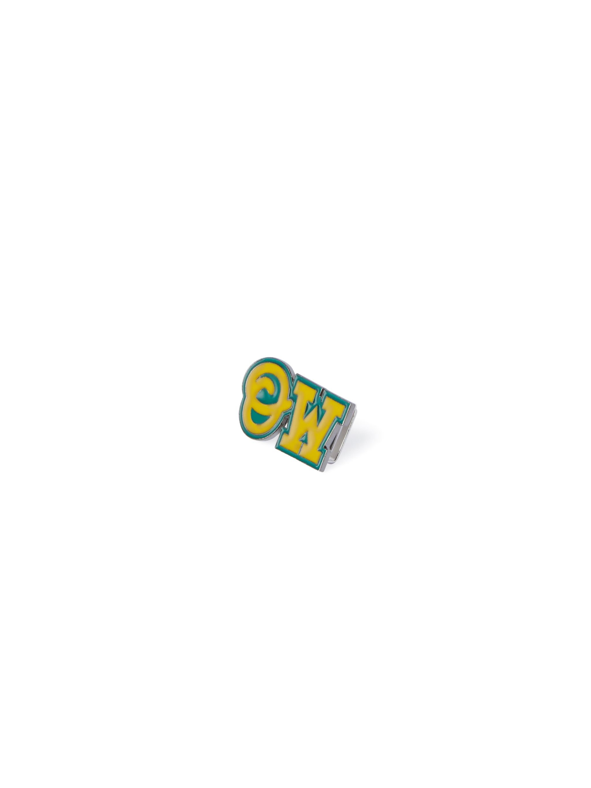 Off-white Yellow/green Initials Dubrae Charm In Yellow