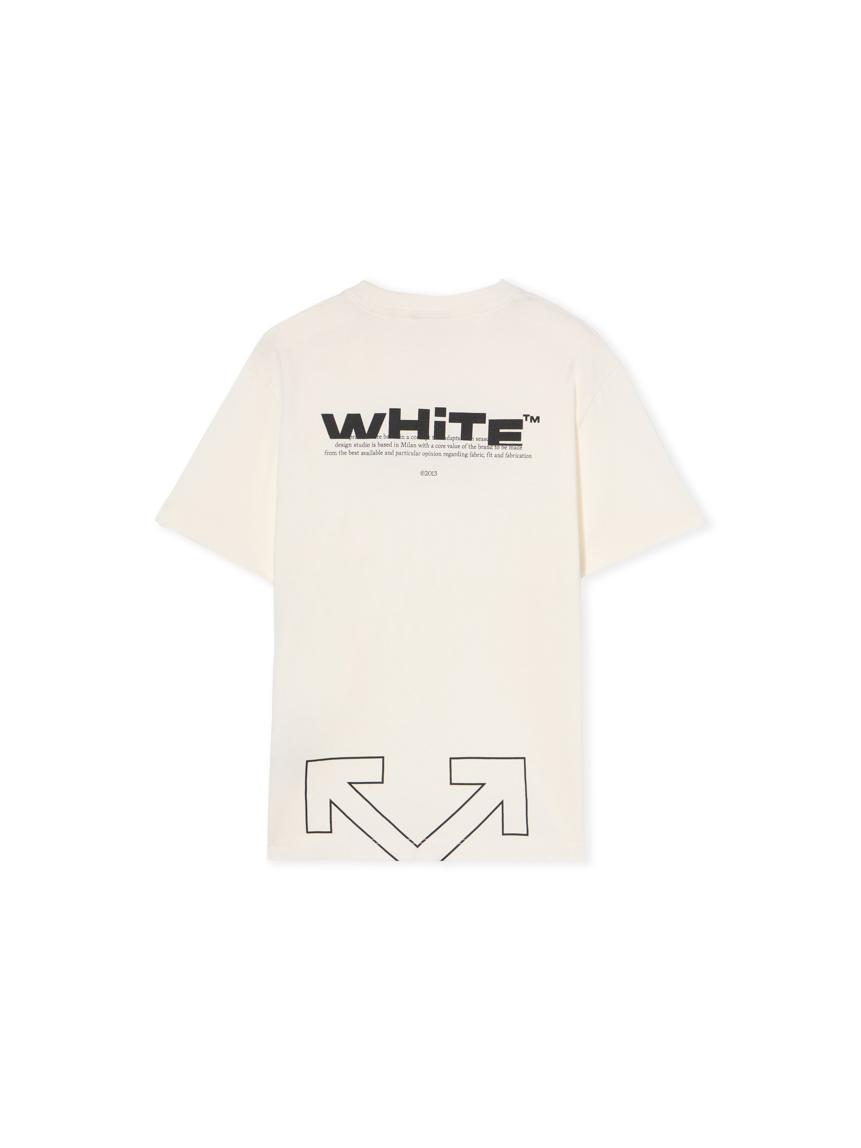OFF WHITE Type Logo Logo T-shirt - Kids Archive Clothing White - Black 6