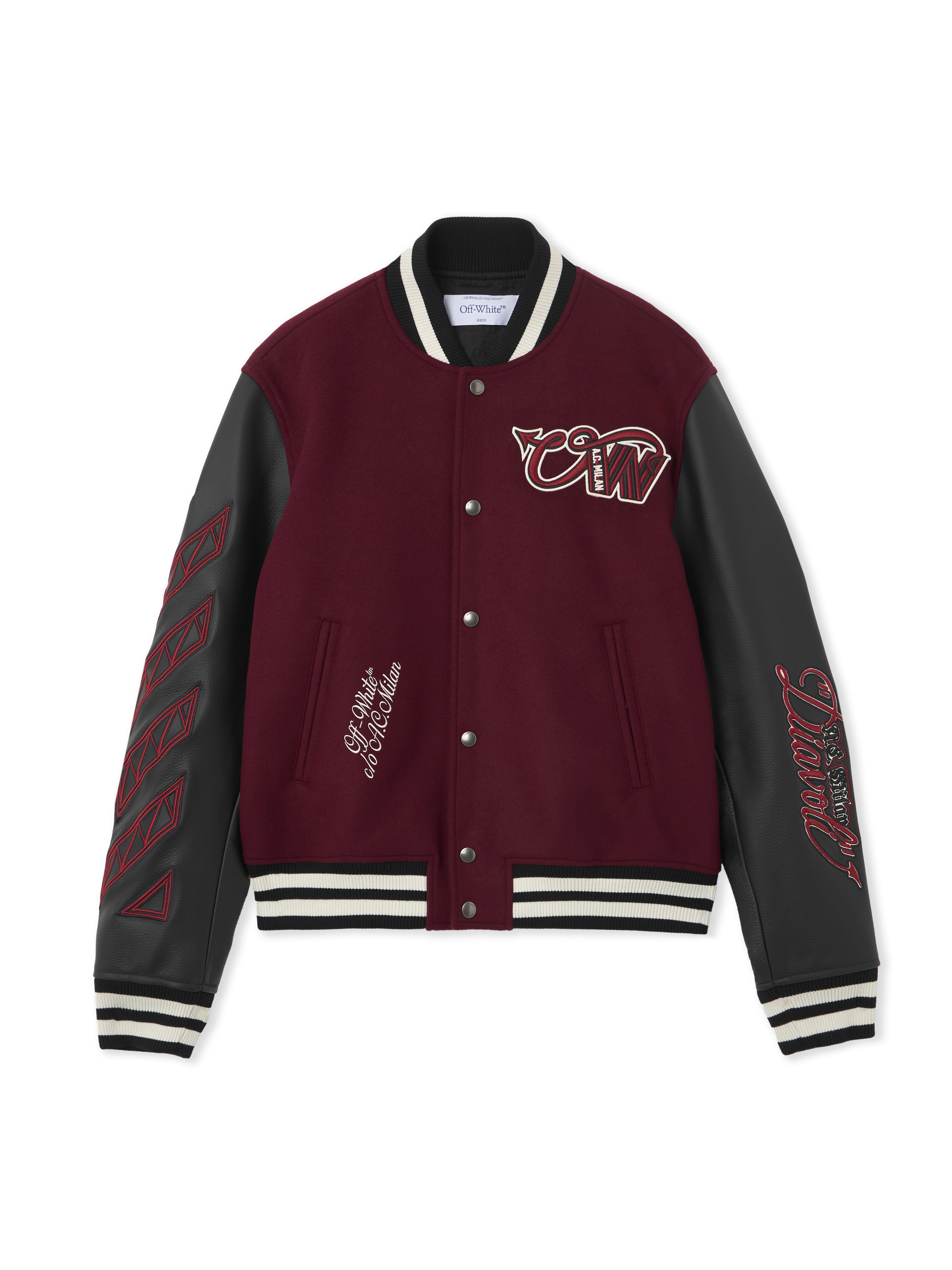 Off-White Off-White™ c/o AC Milan Varsity Jacket